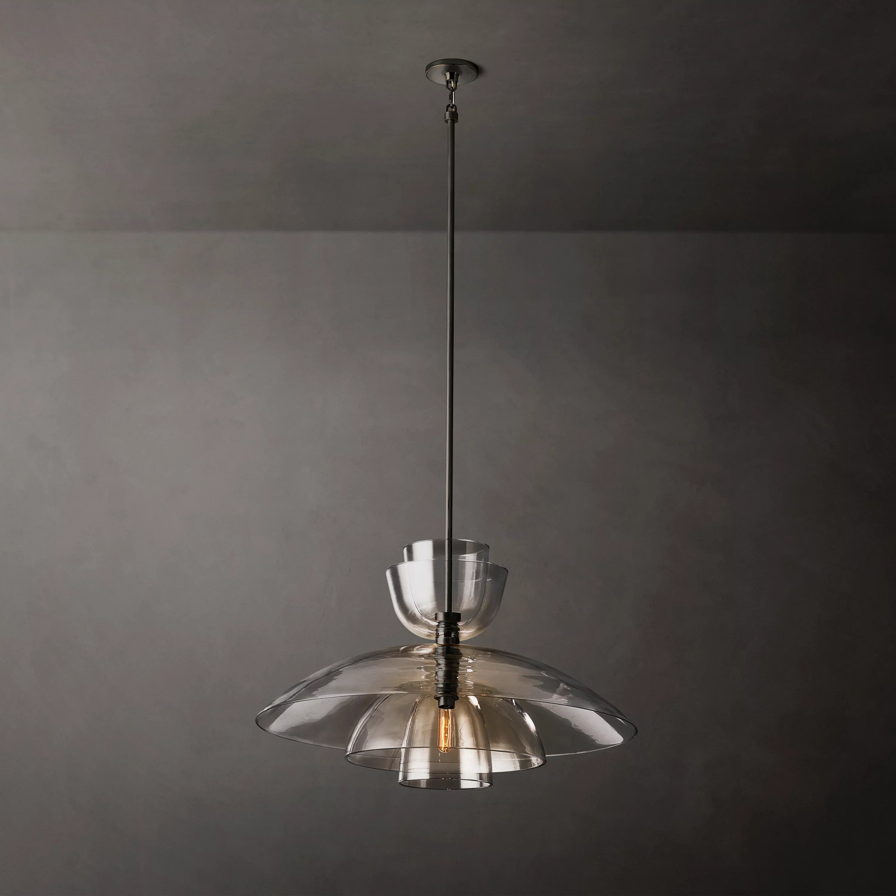 Clear Glass Cloche Pendant Light - Blom