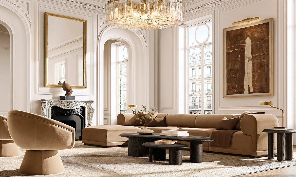 Clear Hammered Glass Round Chandelier - Lattice