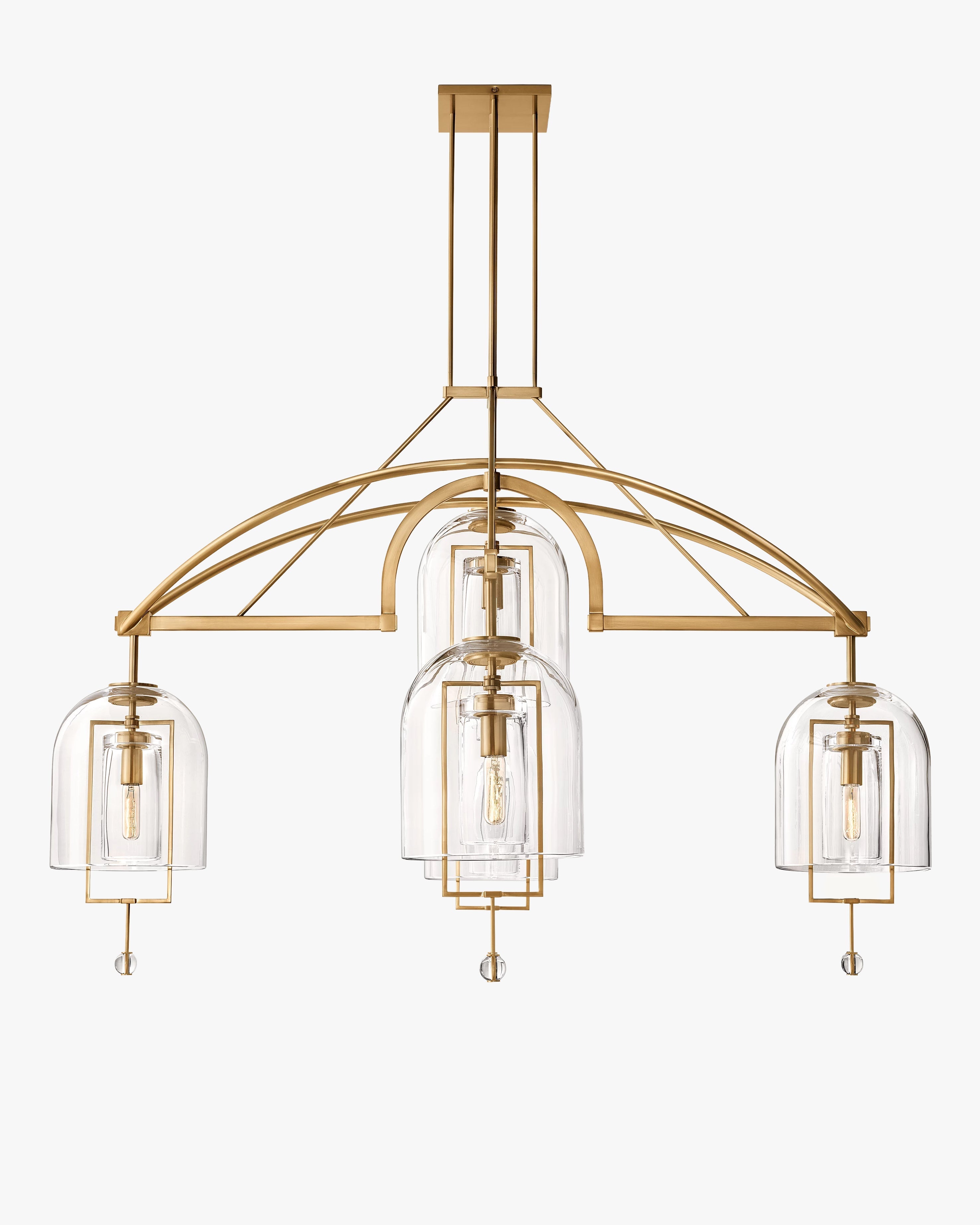 Bell Glass Chandelier - Fulcrum