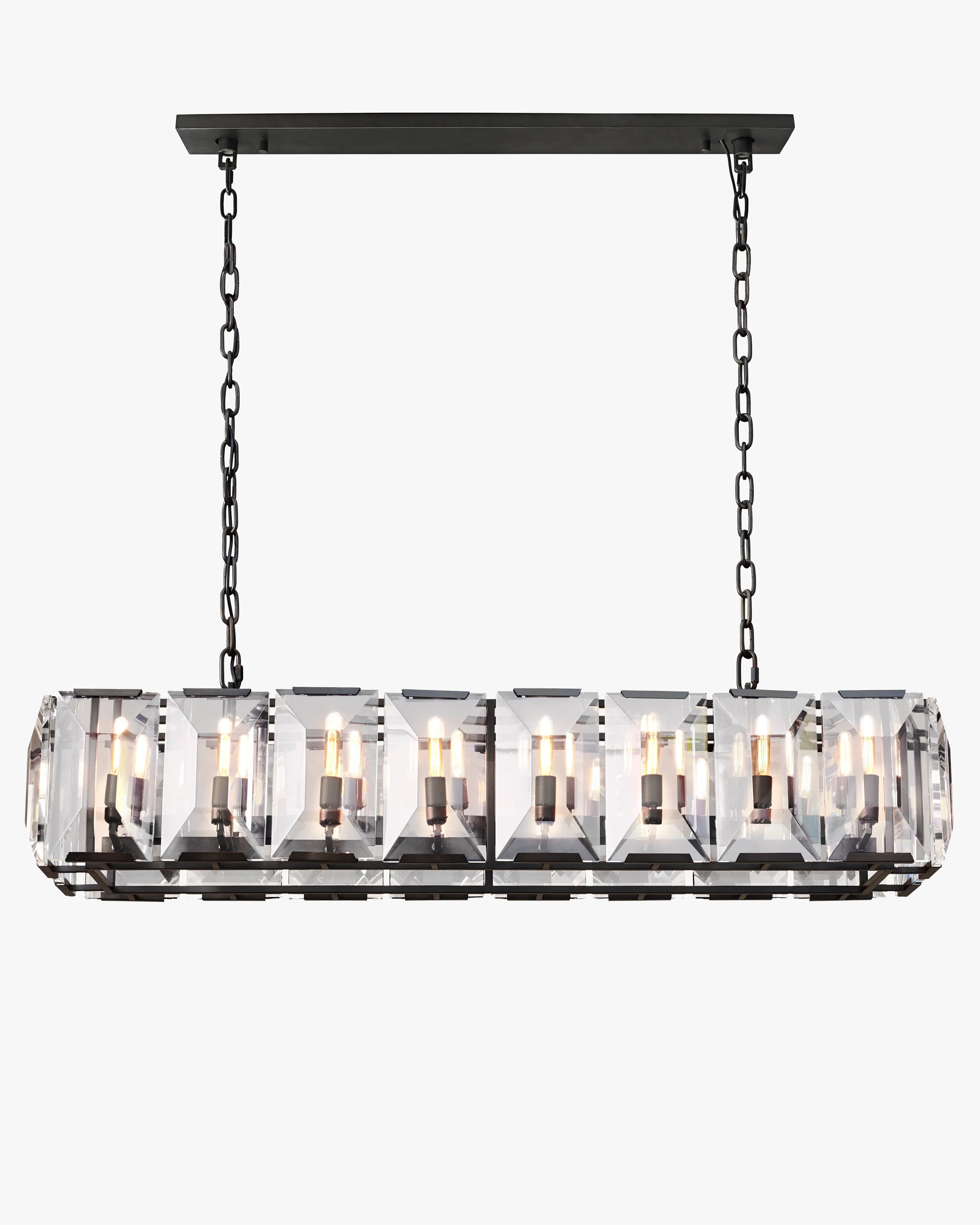 Crystal Rectangular Chandelier – Harlow