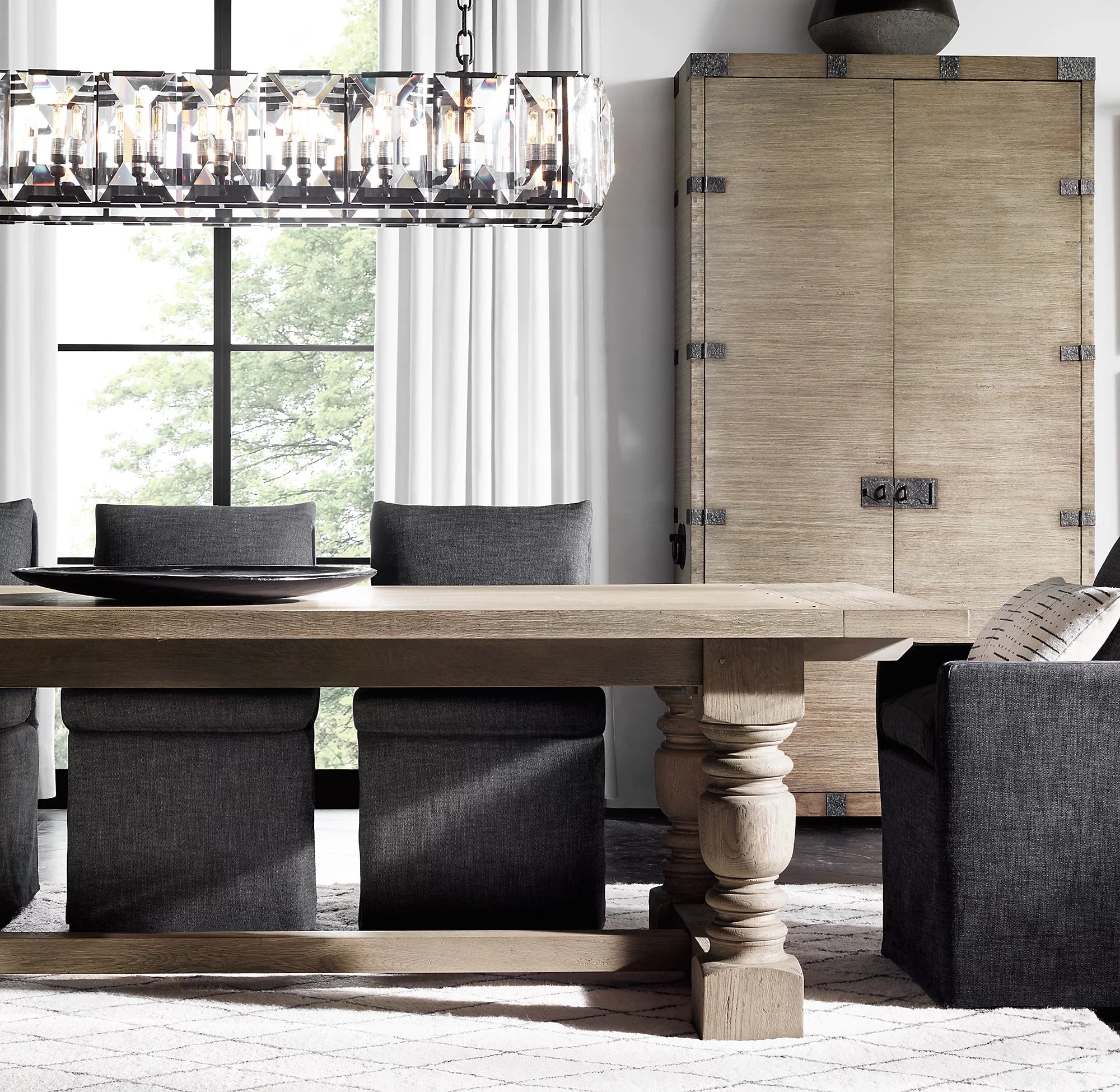 Crystal Rectangular Chandelier – Harlow