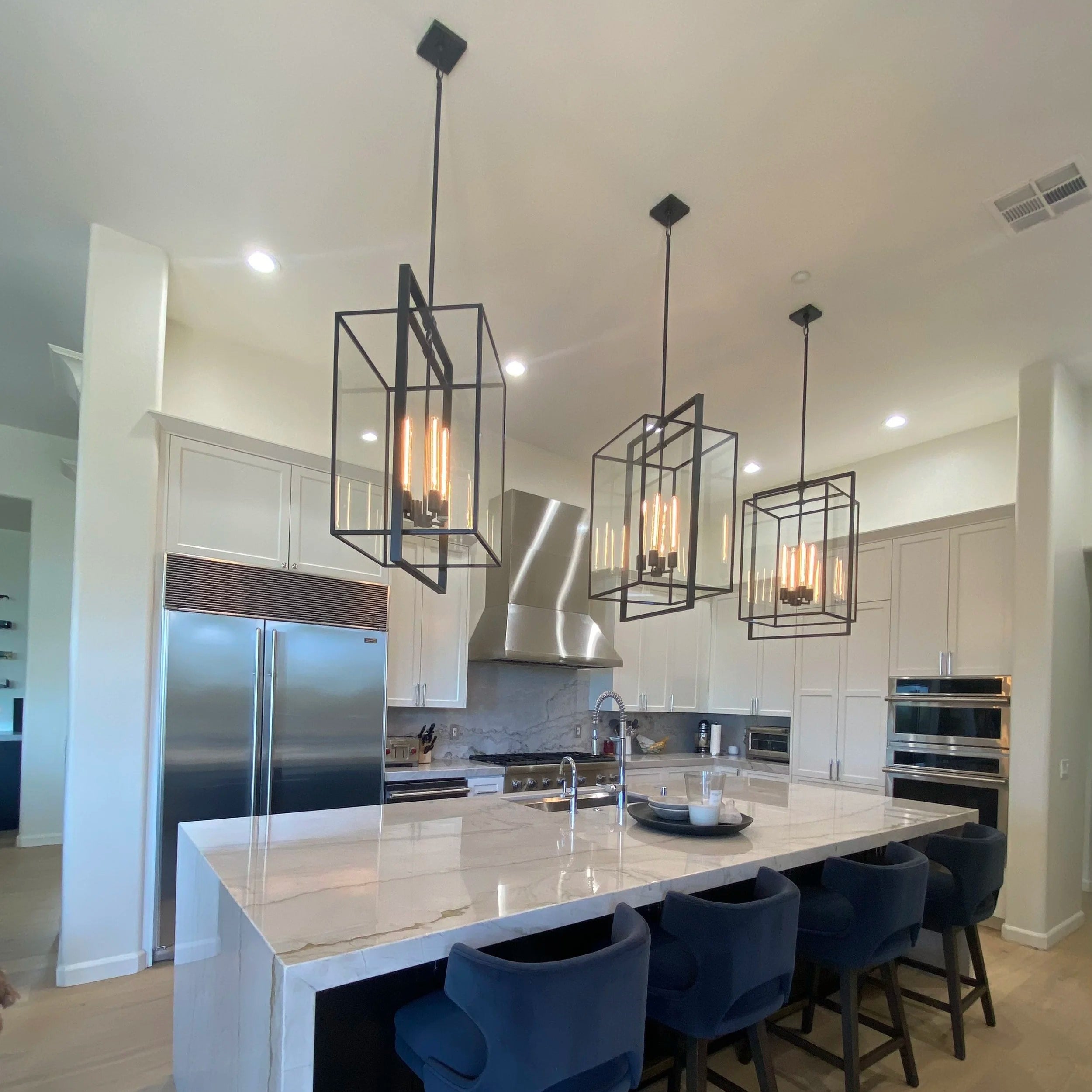 Glass Lantern Pendant Light - Beckman