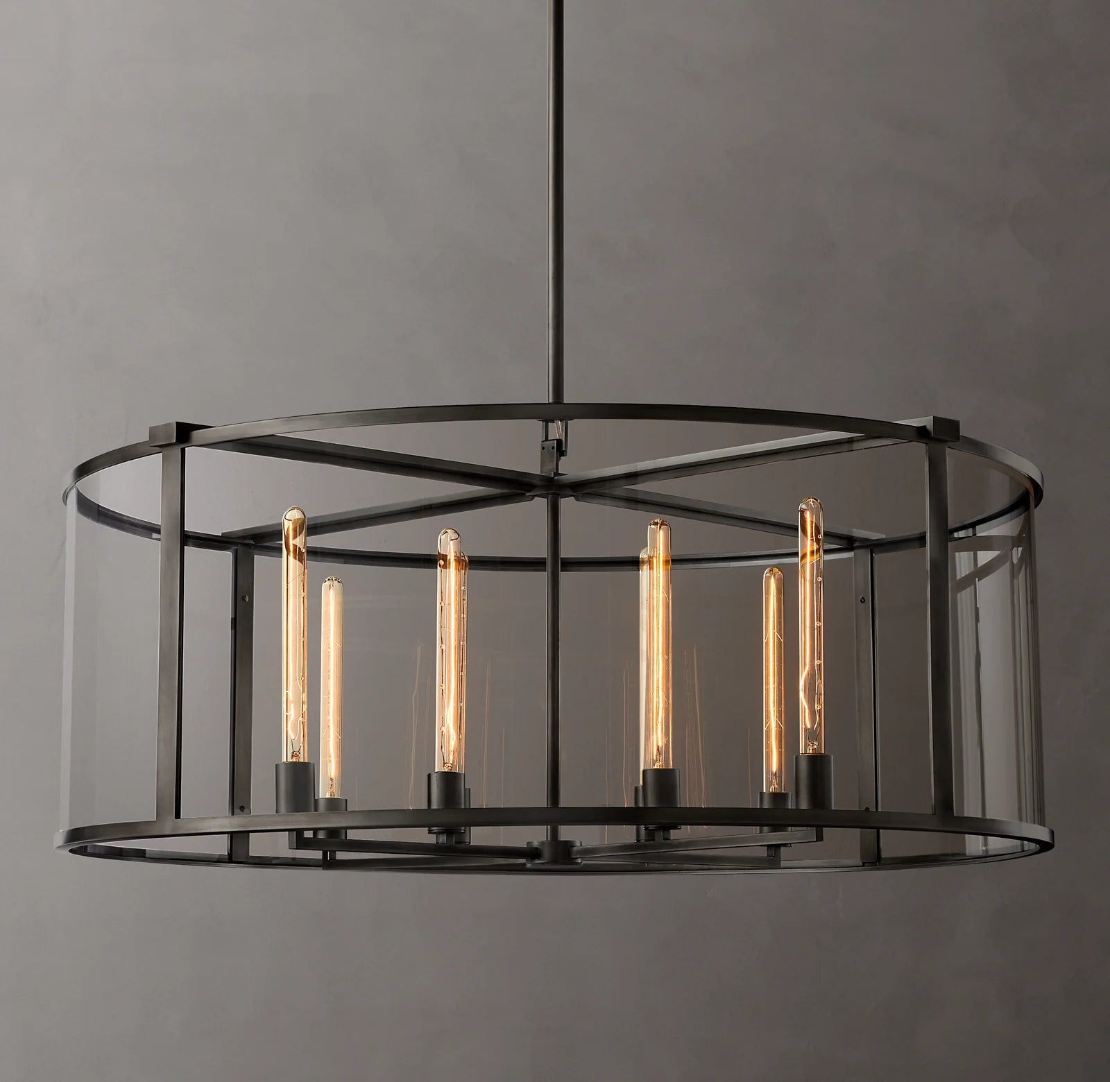 Glass Drum Chandelier - Beckman