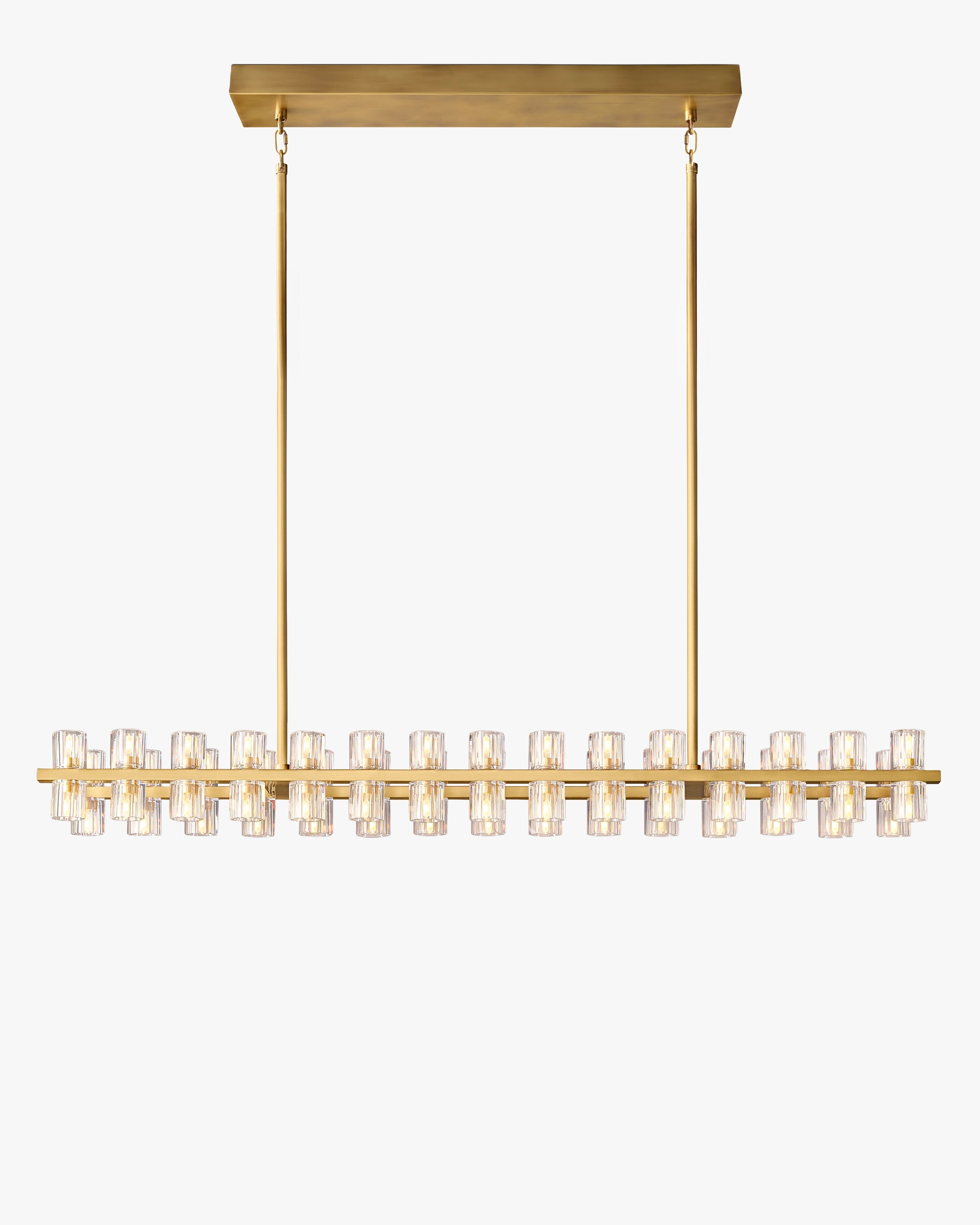 Hexagonal Crystal Linear Chandelier – Arcachon