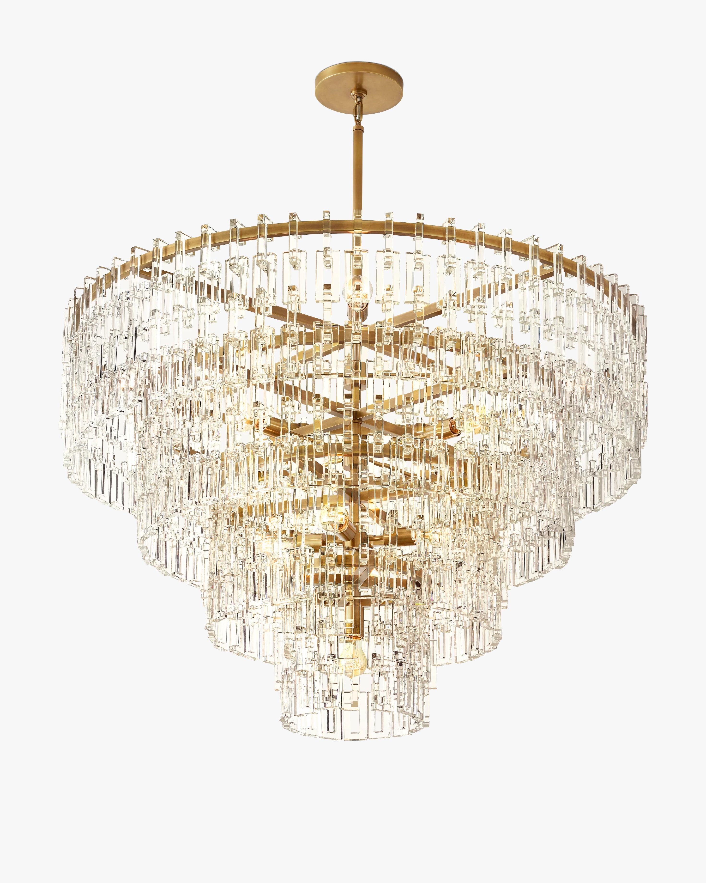Chain Crystal Tiered Chandelier - Marignan