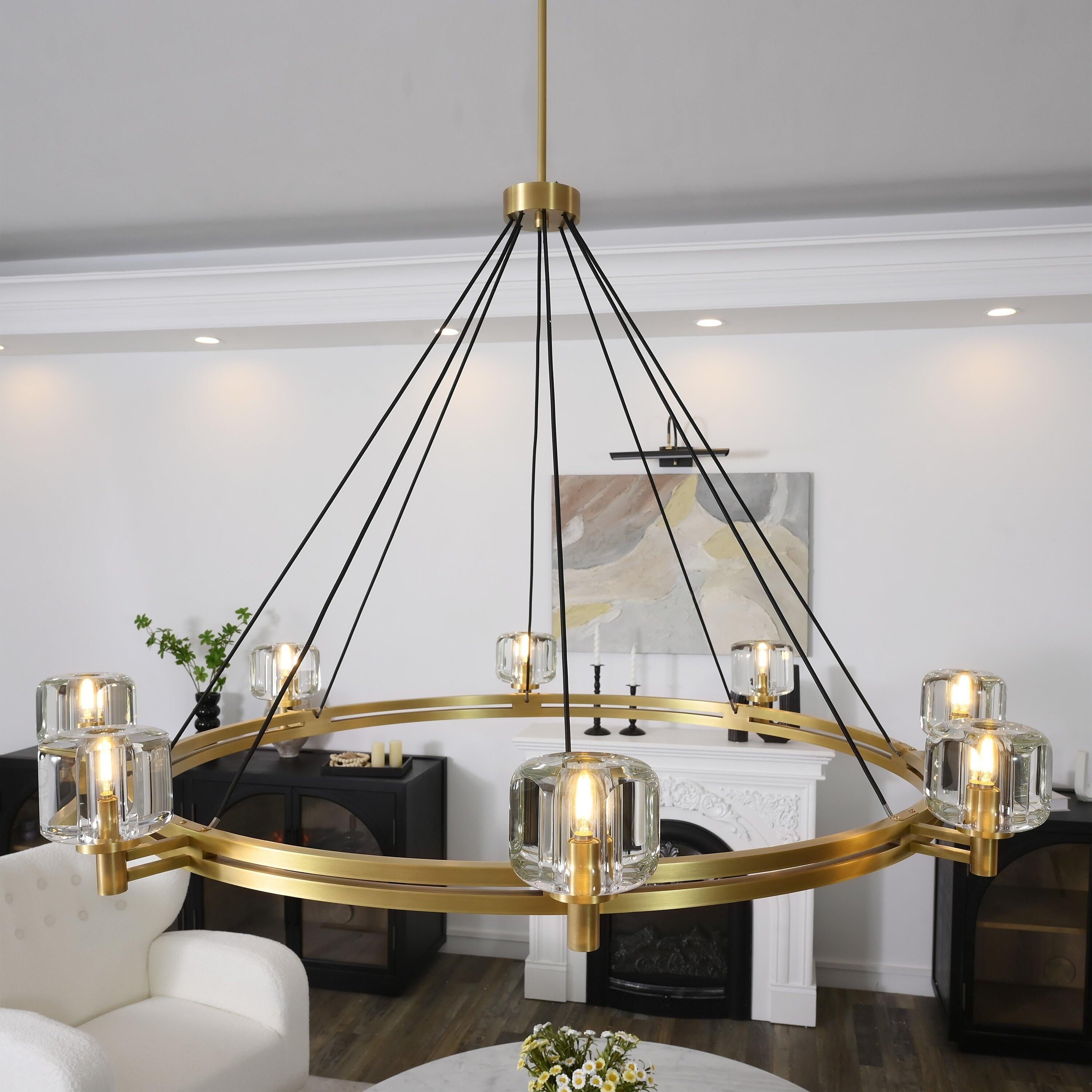 Crystal Round Candle Chandelier - Demaret