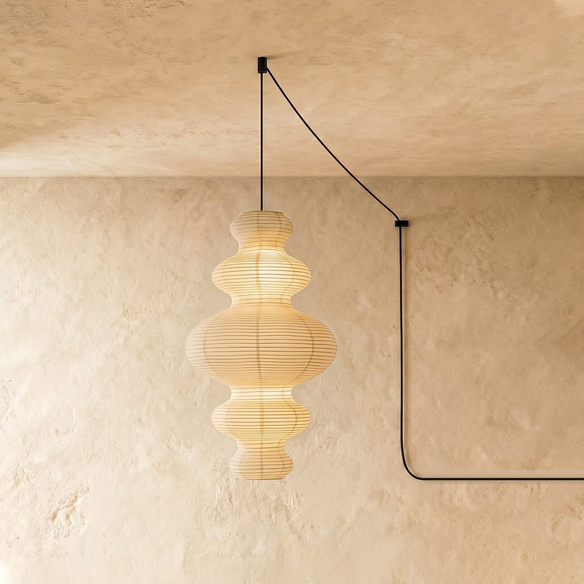 Rice Paper Plug-in Pendant Lights & Swag Lanterns | Zarvo lighting