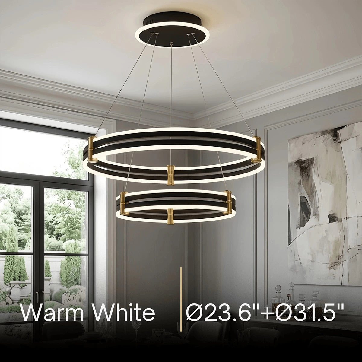 Arcato Modern Tiered Circular Chandelier