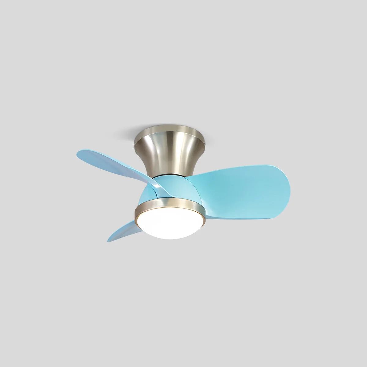 Antizer Simple Ceiling Fan Light for Children's Room Style B Blue