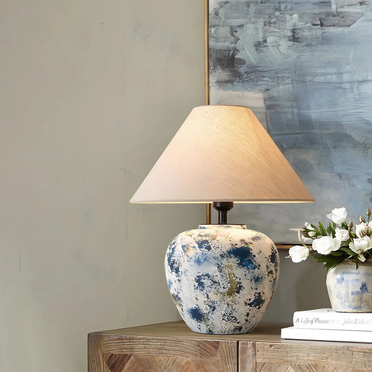 Neoclassical Ceramic Table Lamp