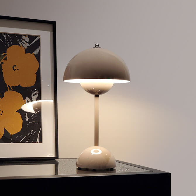 Modern Cordless Dome Table Lamp