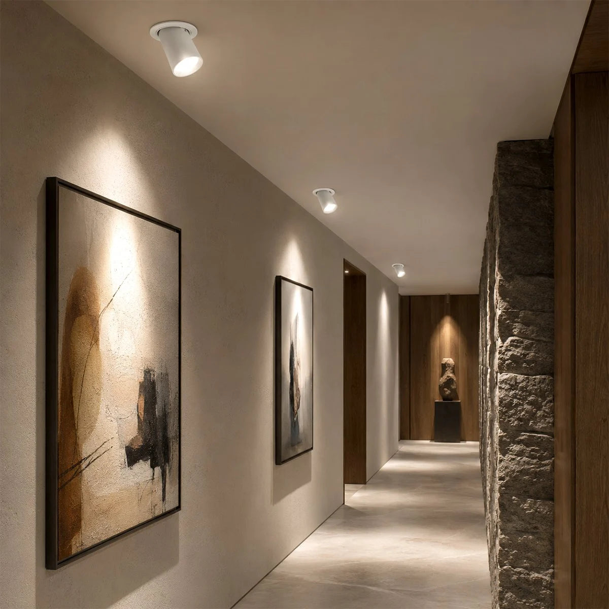 Recessed 360° Rotating Spotlight