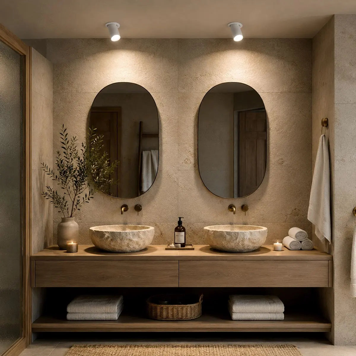 Recessed 360° Rotating Spotlight