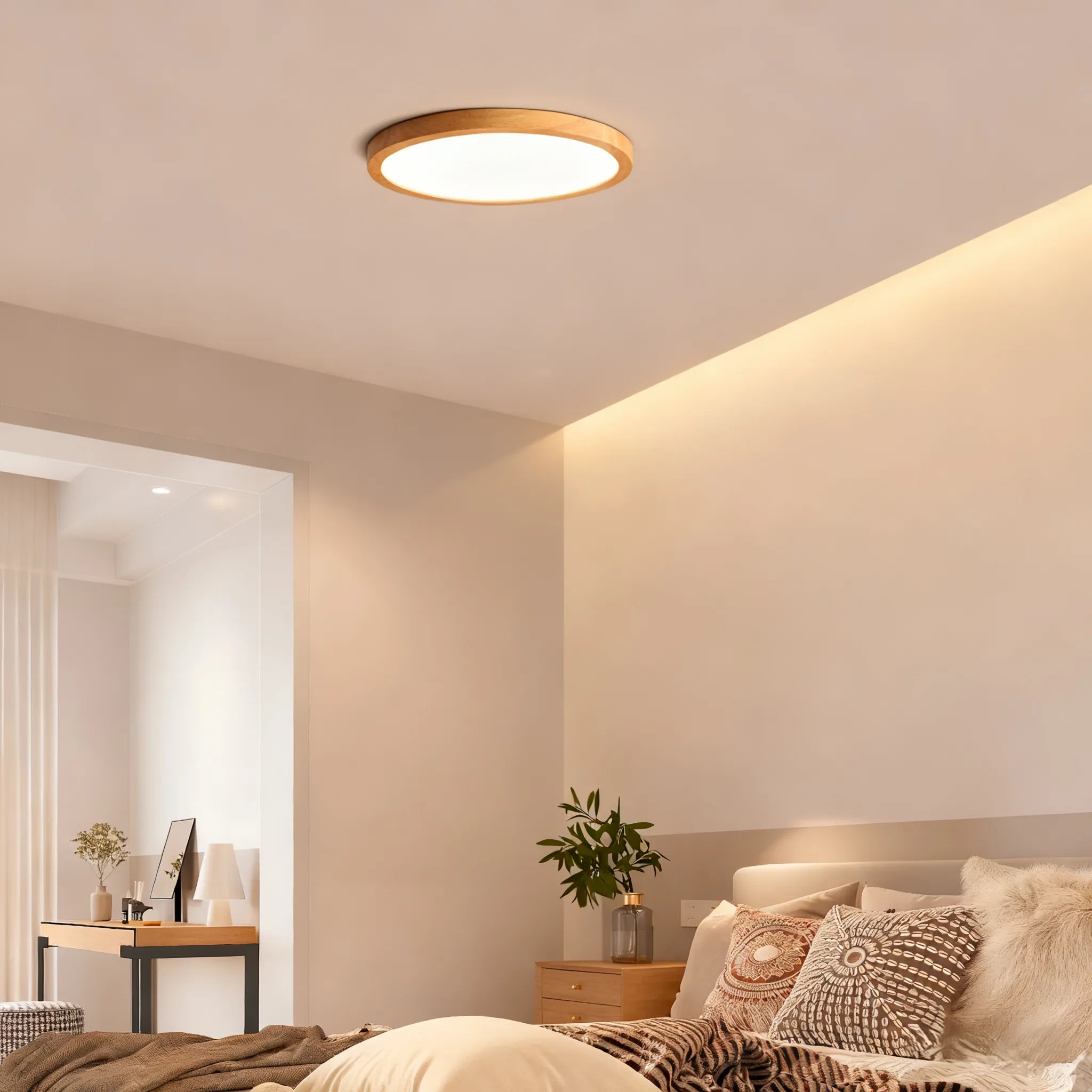 Zenno Wabi-sabi Modern Round Ceiling Light