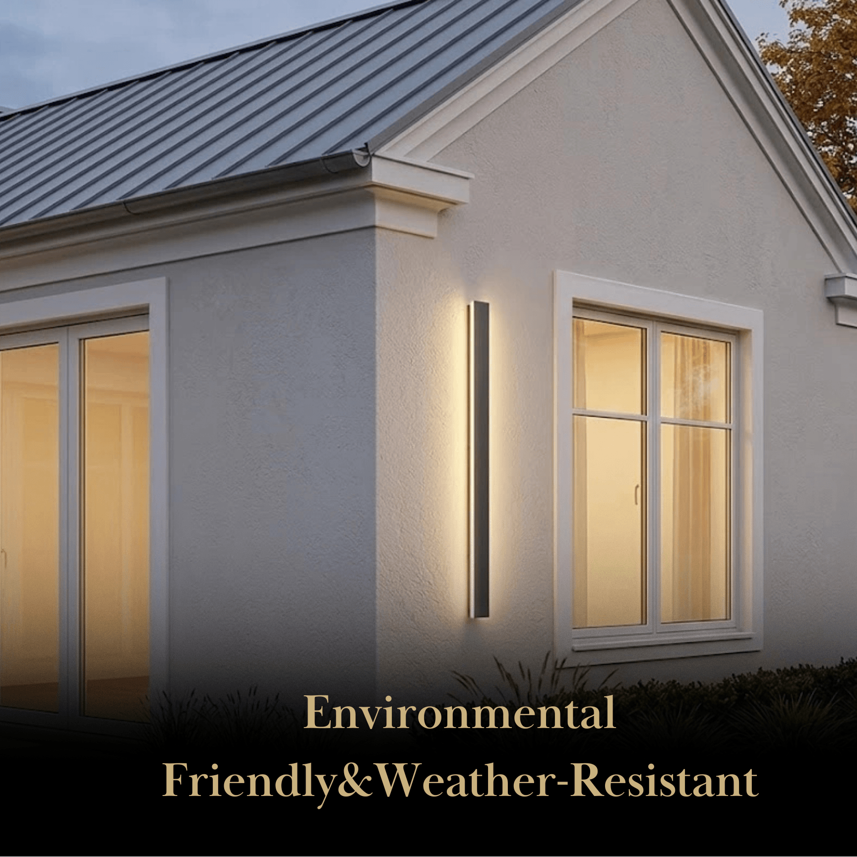 Arcato Minimalist Wall Lamp – Waterproof Linear for Outdoor