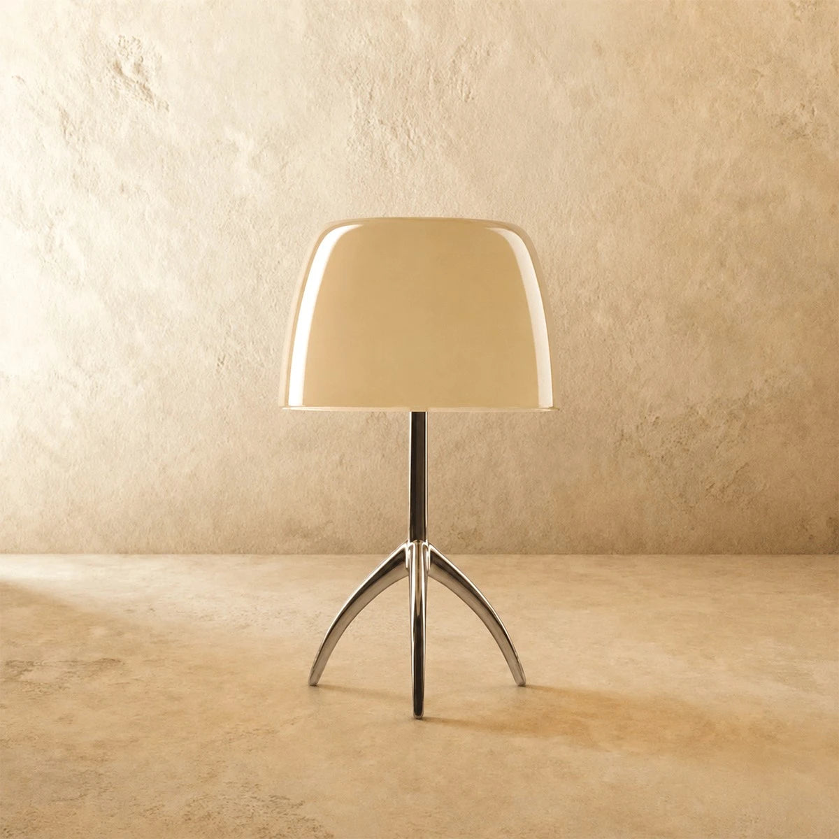 Sculptural Glass Table Lamp