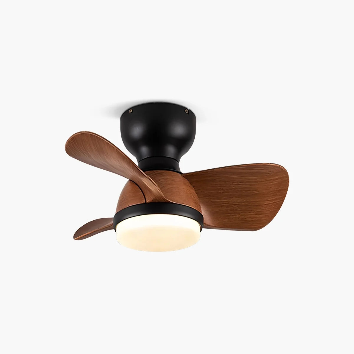 Small Flush Mount Ceiling Fan with Light