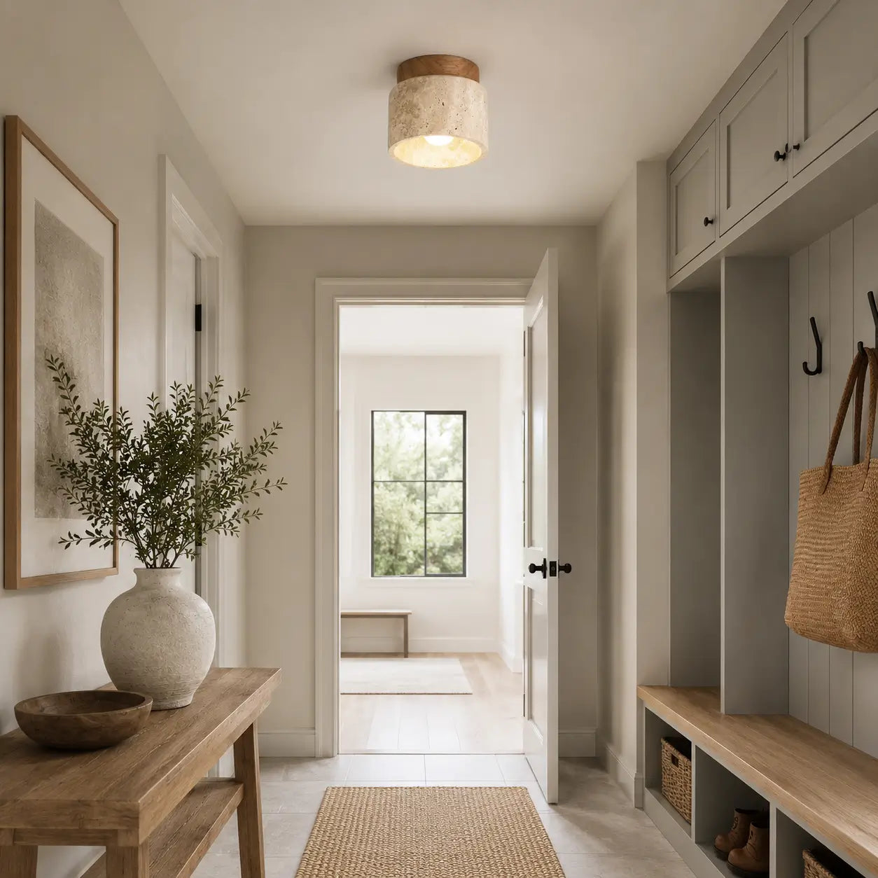 Strata Minimalist Flush Mount Ceiling Light