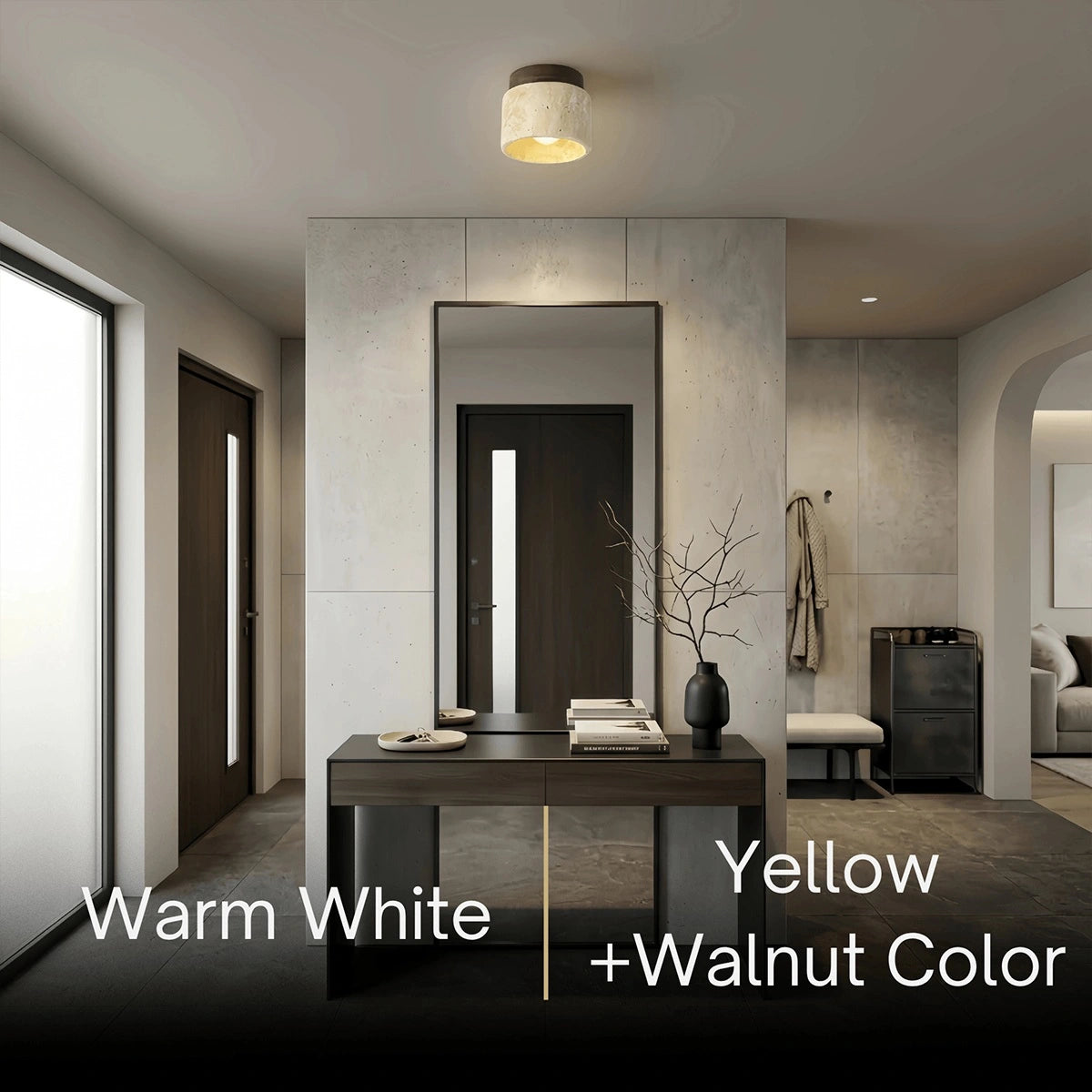 Strata Minimalist Flush Mount Ceiling Light