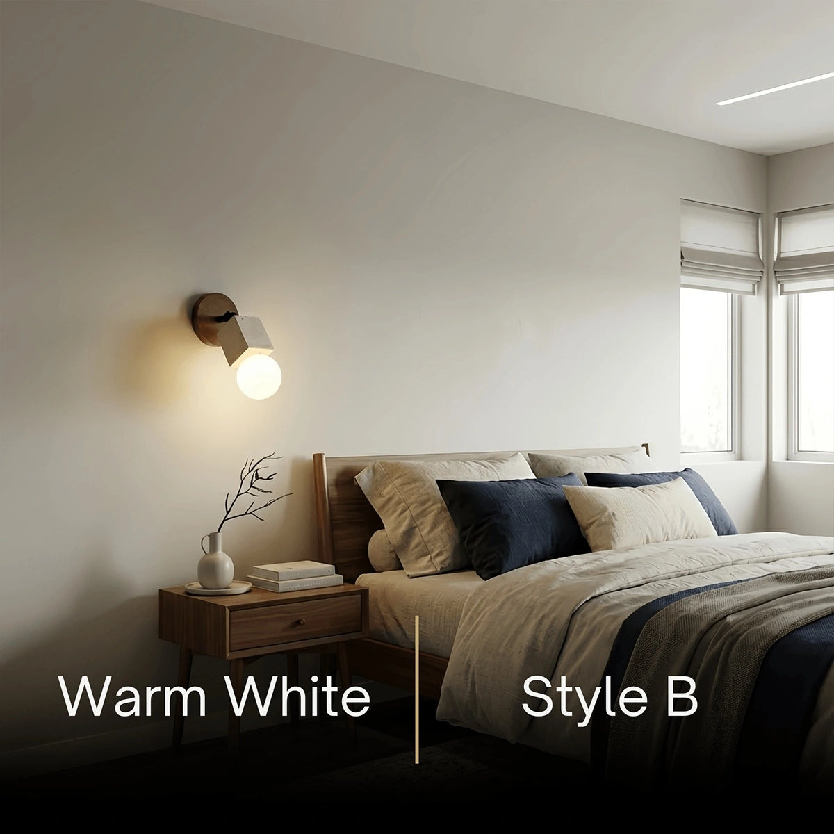 Strata Natural LED Travertine Wall Light