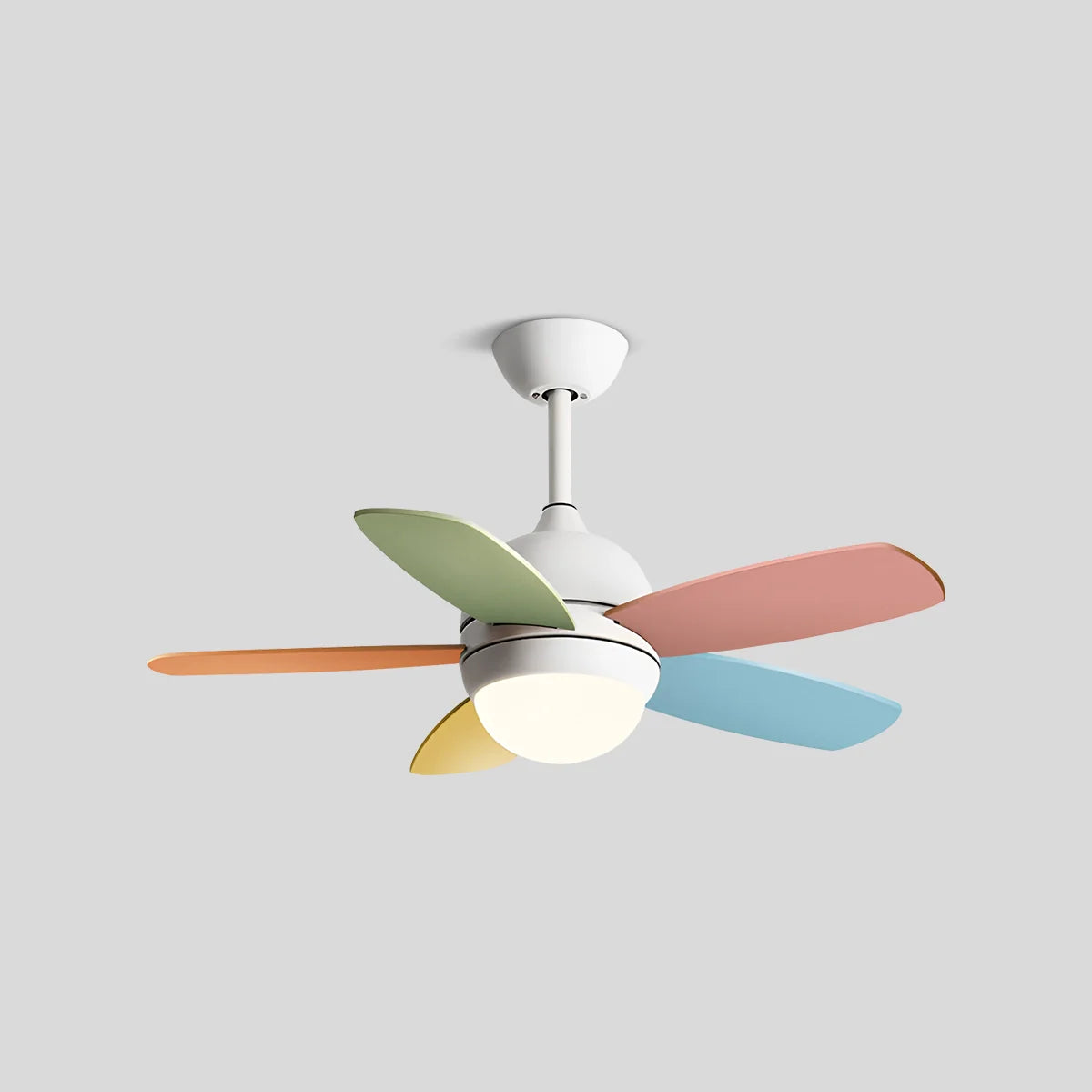 Antizer Nordic Colorful Leaf Ceiling Fan Light Style B