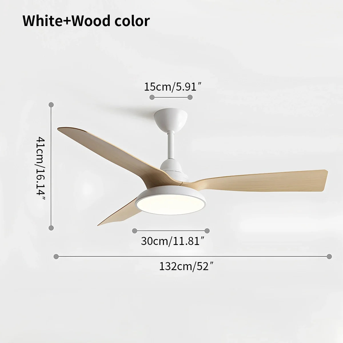 American Retro Ceiling Fan With Light