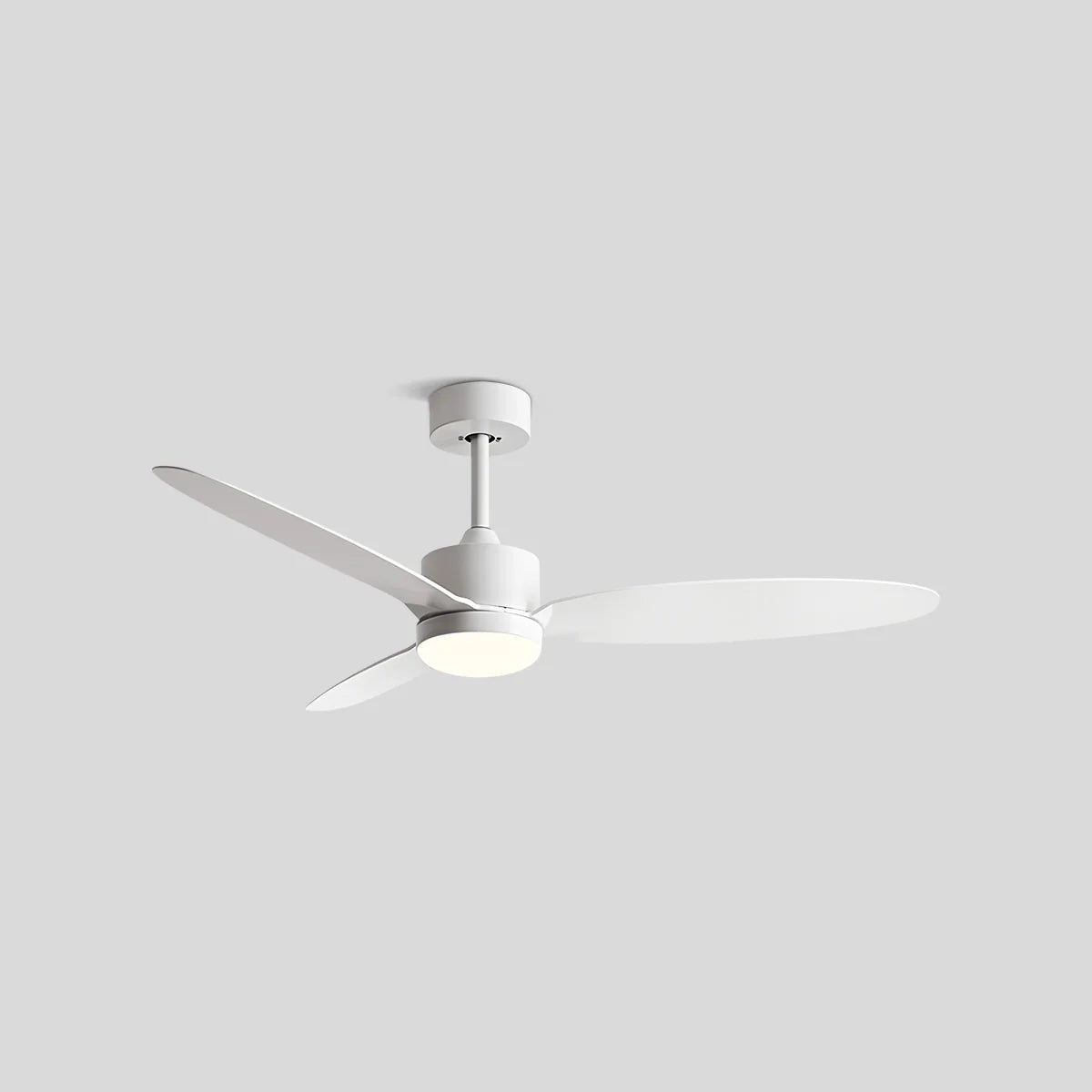 Antizer 3-Blade Ceiling Fan With Light for Bedroom White