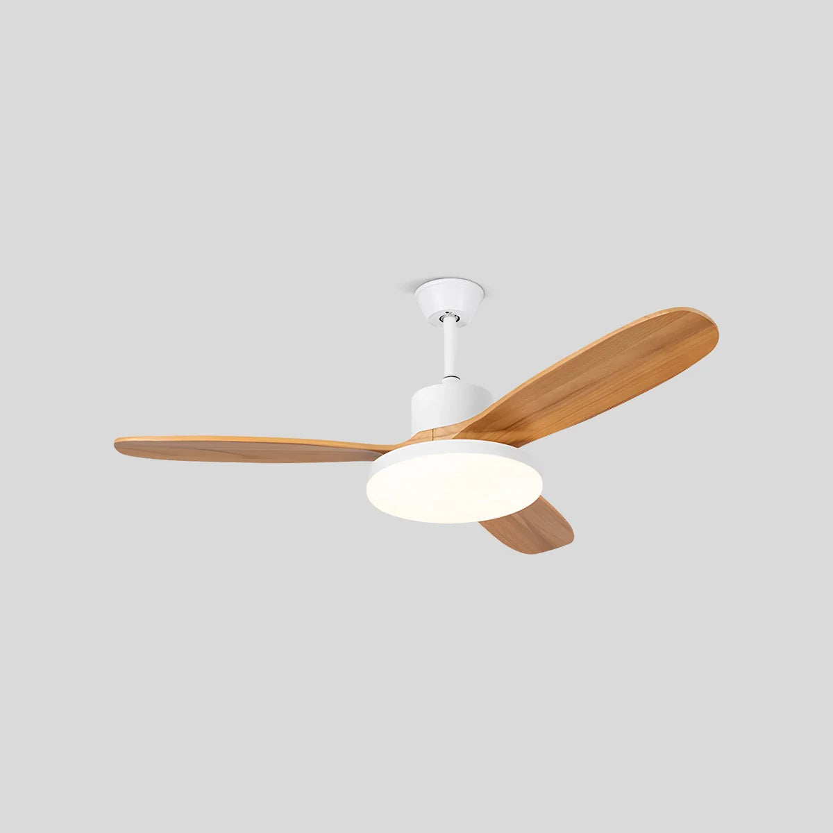Antizer 3 Wood Blade Ceiling Fan with Light White