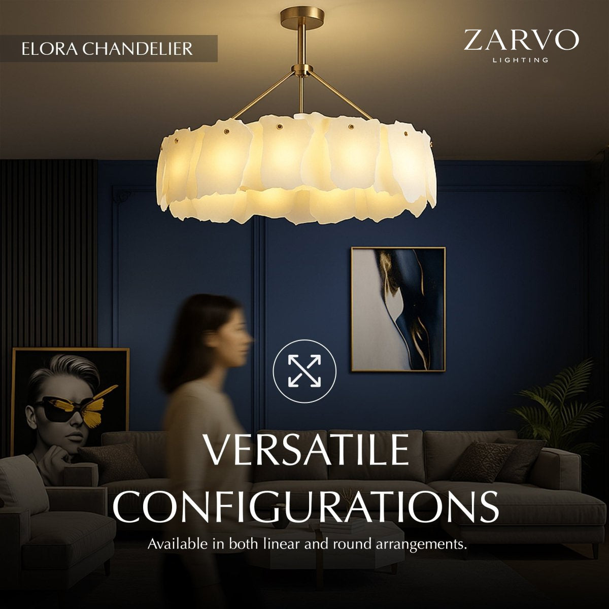 Elora Alabaster Chandelier