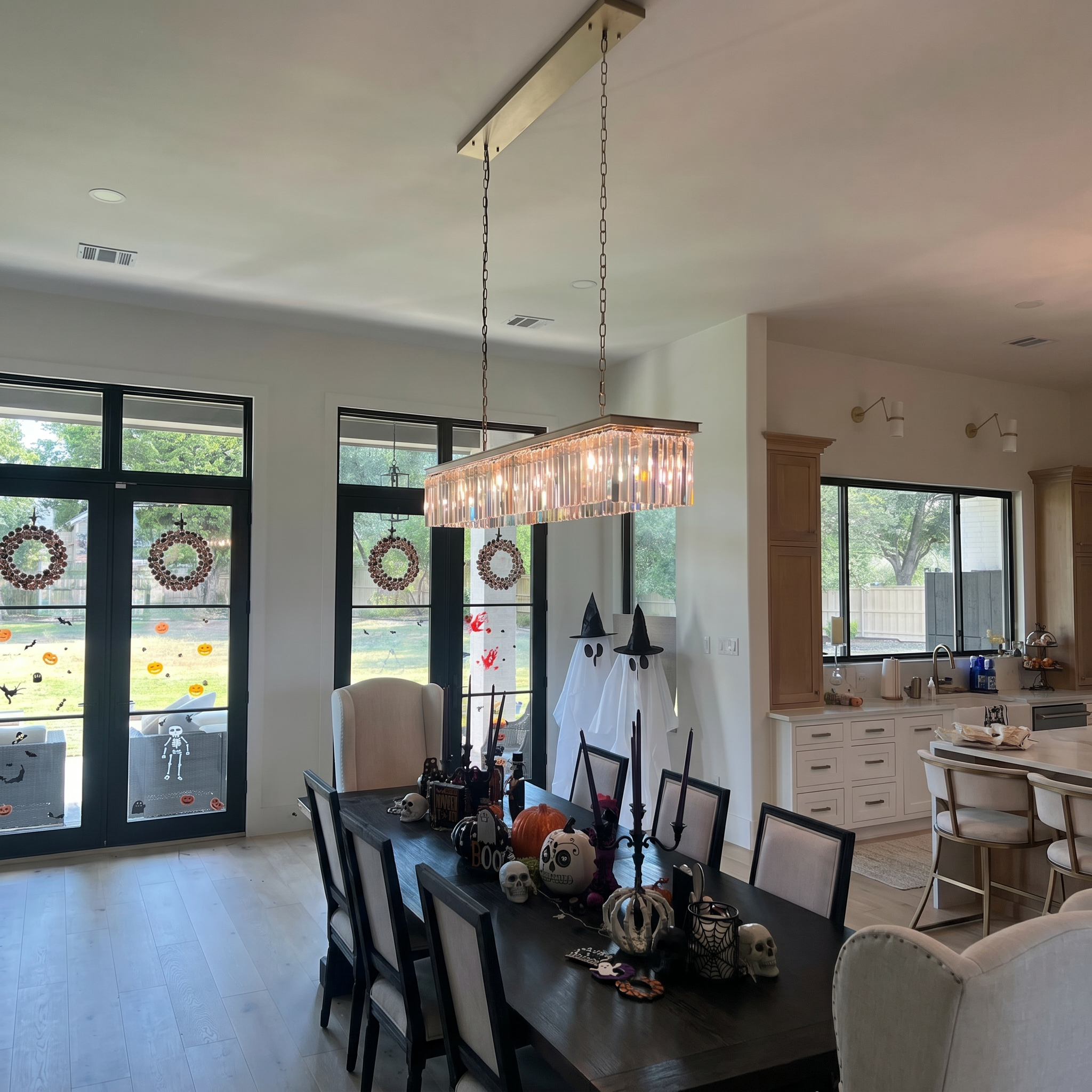Crystal Prism Rectangular Chandelier - Rhys