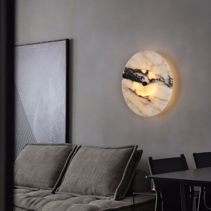 Marble Vein Alabaster Wall Lamp