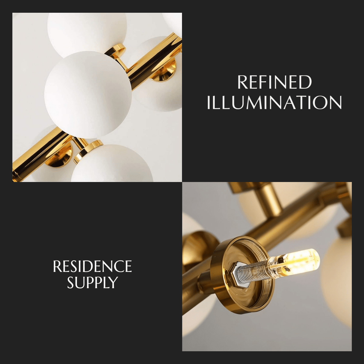 Novira Frosted Glass Globe Chandelier