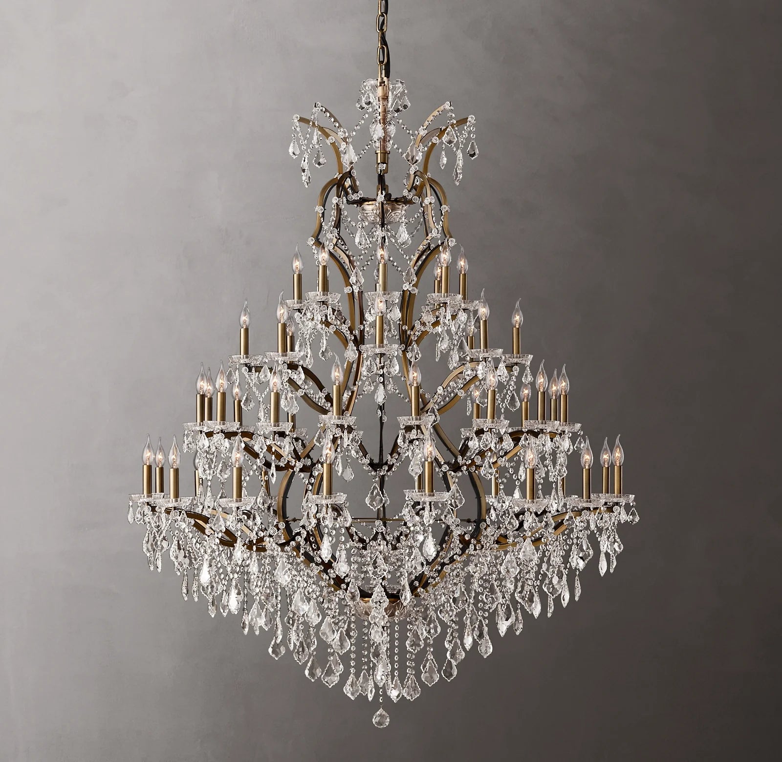 Candelabra Crystal Chandelier - Rococo