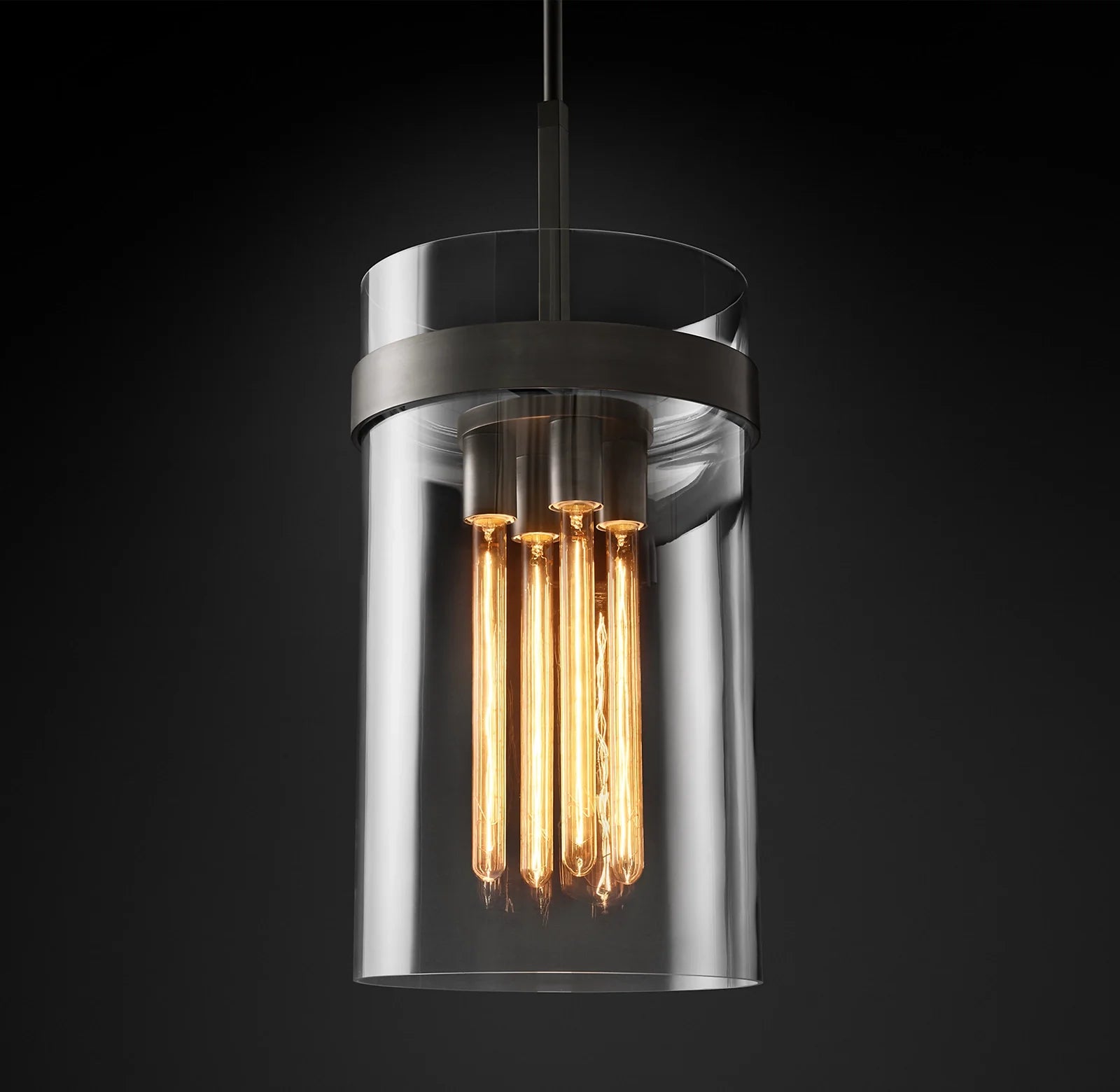 Cylindrical Glass Pendant Light - Ravelle
