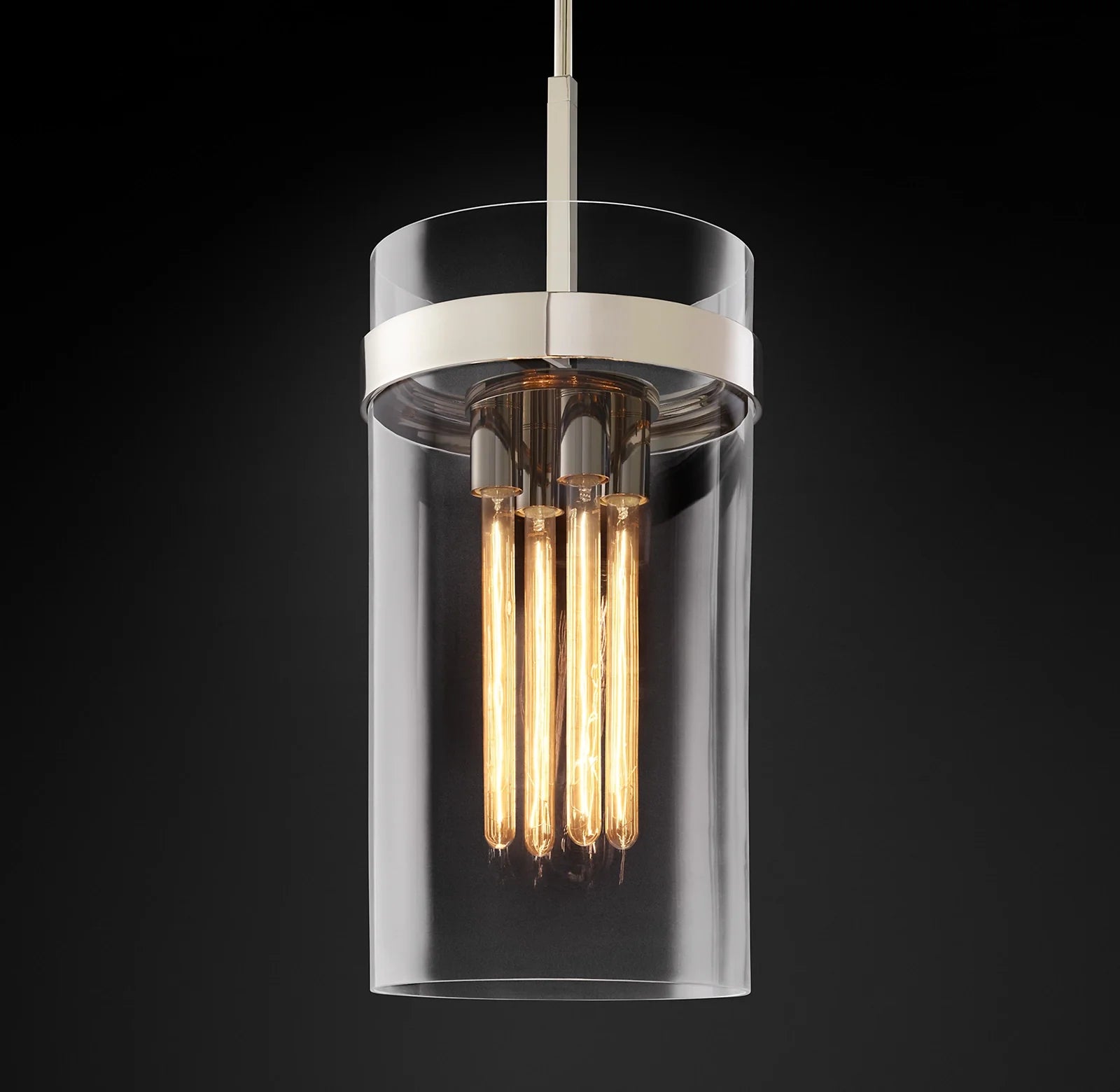 Cylindrical Glass Pendant Light - Ravelle
