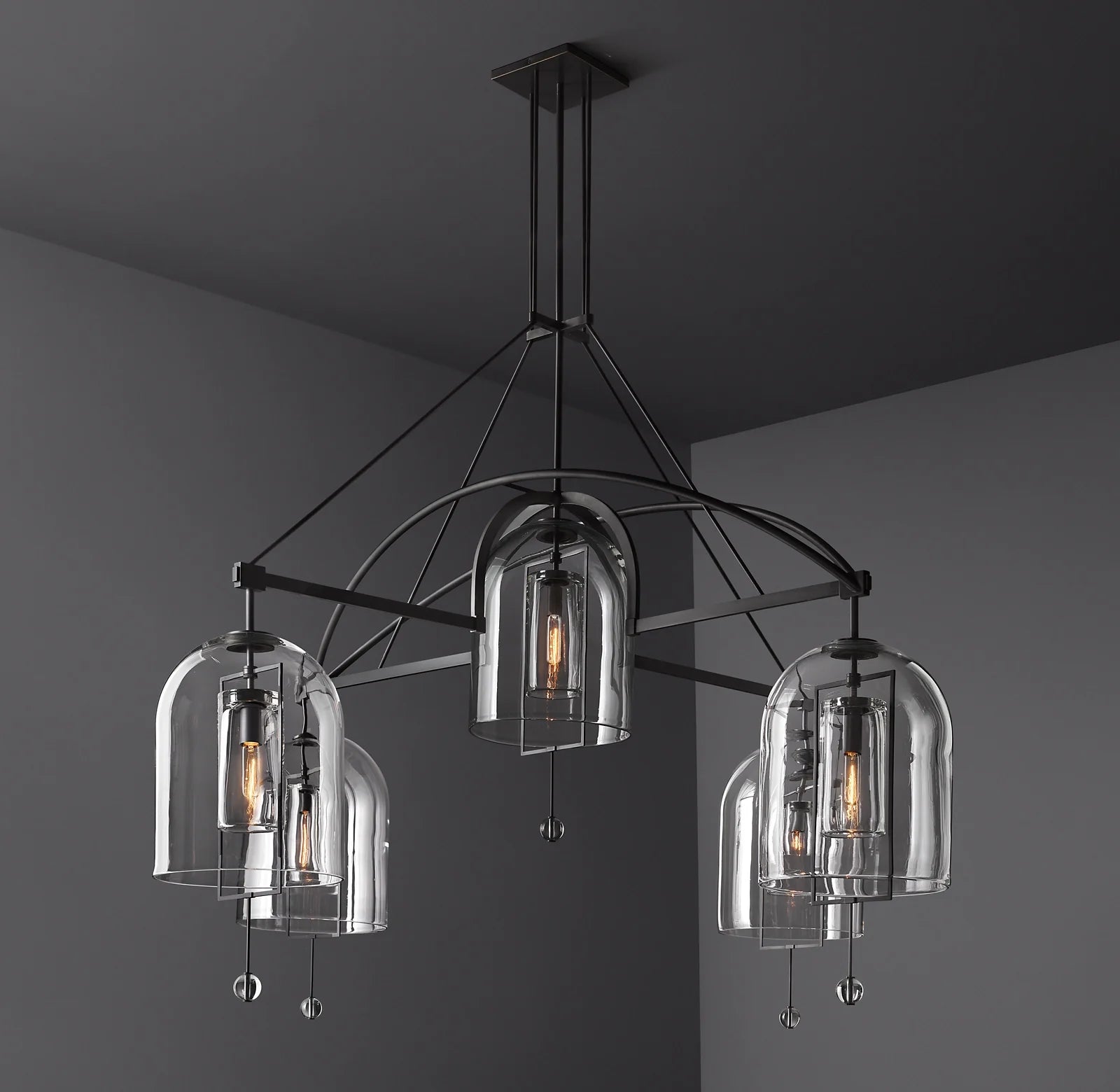 Bell Glass Chandelier - Fulcrum