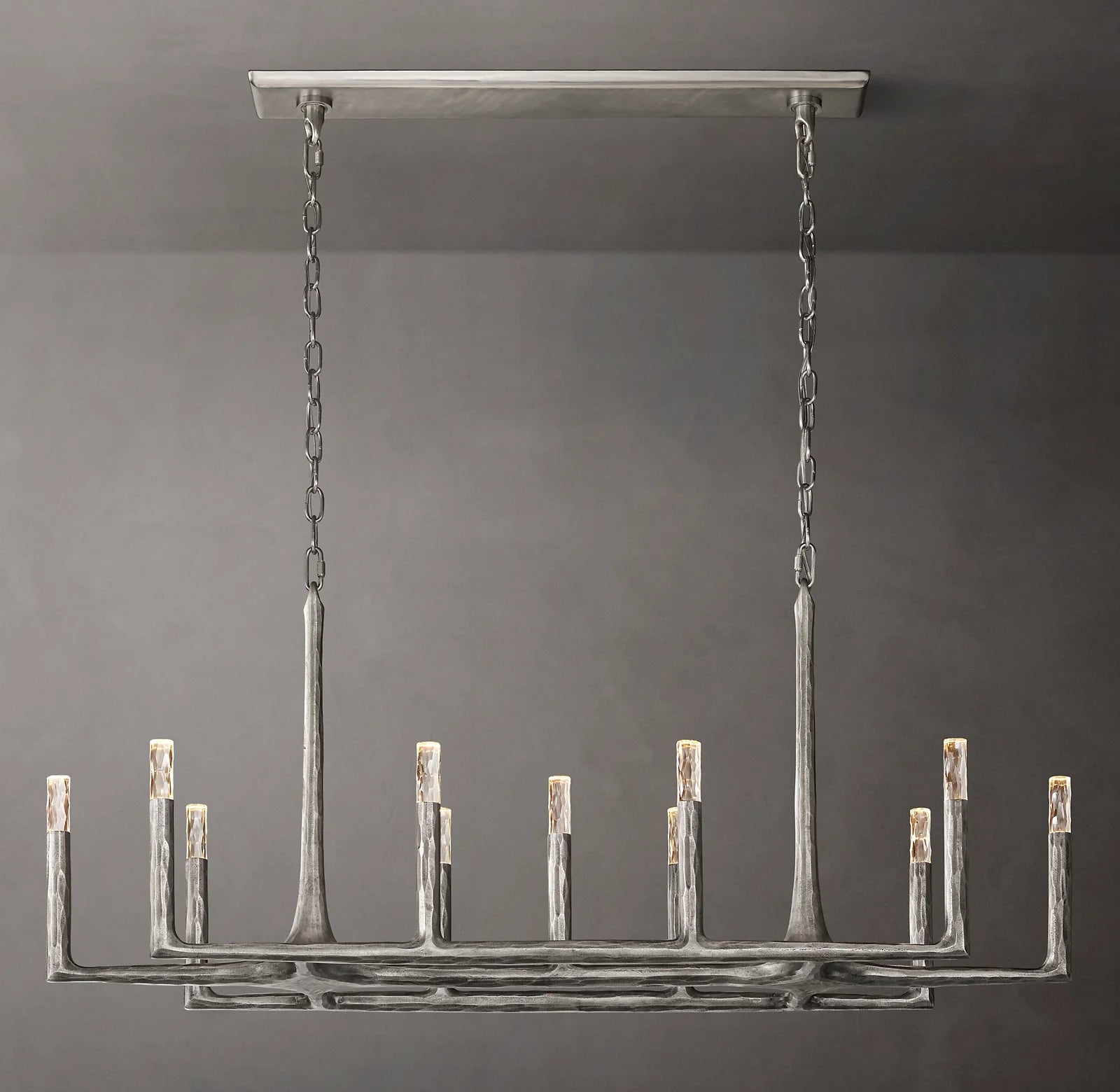 Forged Candlestick Linear Chandelier - Thaddeus