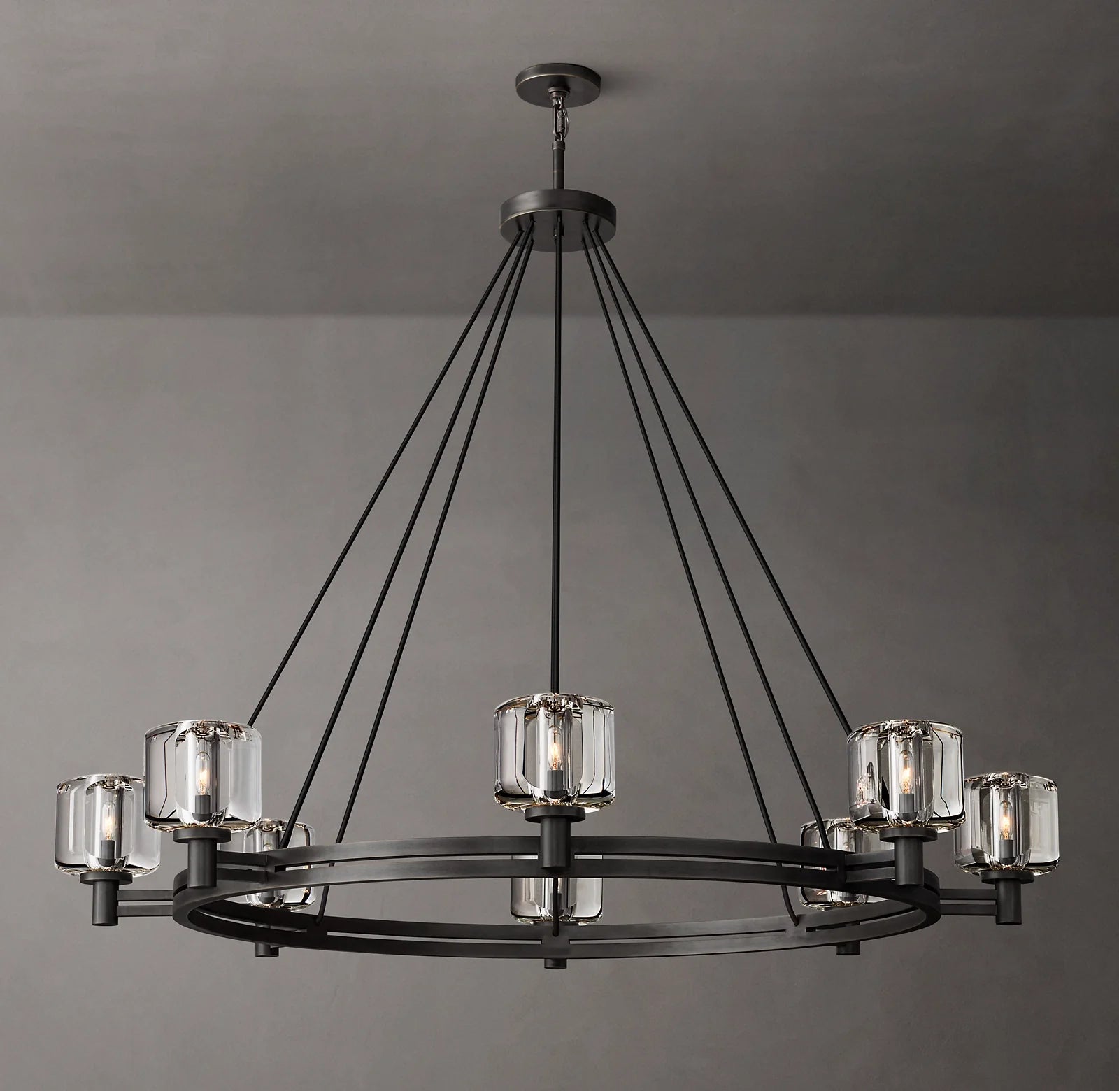 Crystal Round Candle Chandelier - Demaret