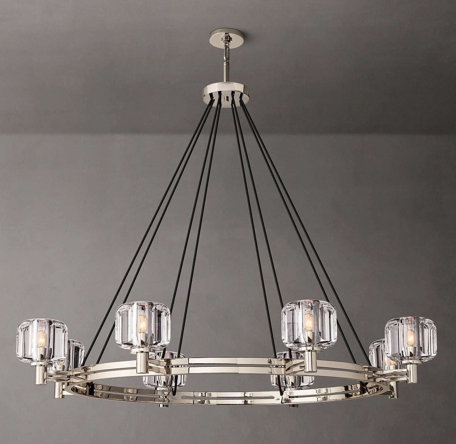 Crystal Round Candle Chandelier - Demaret