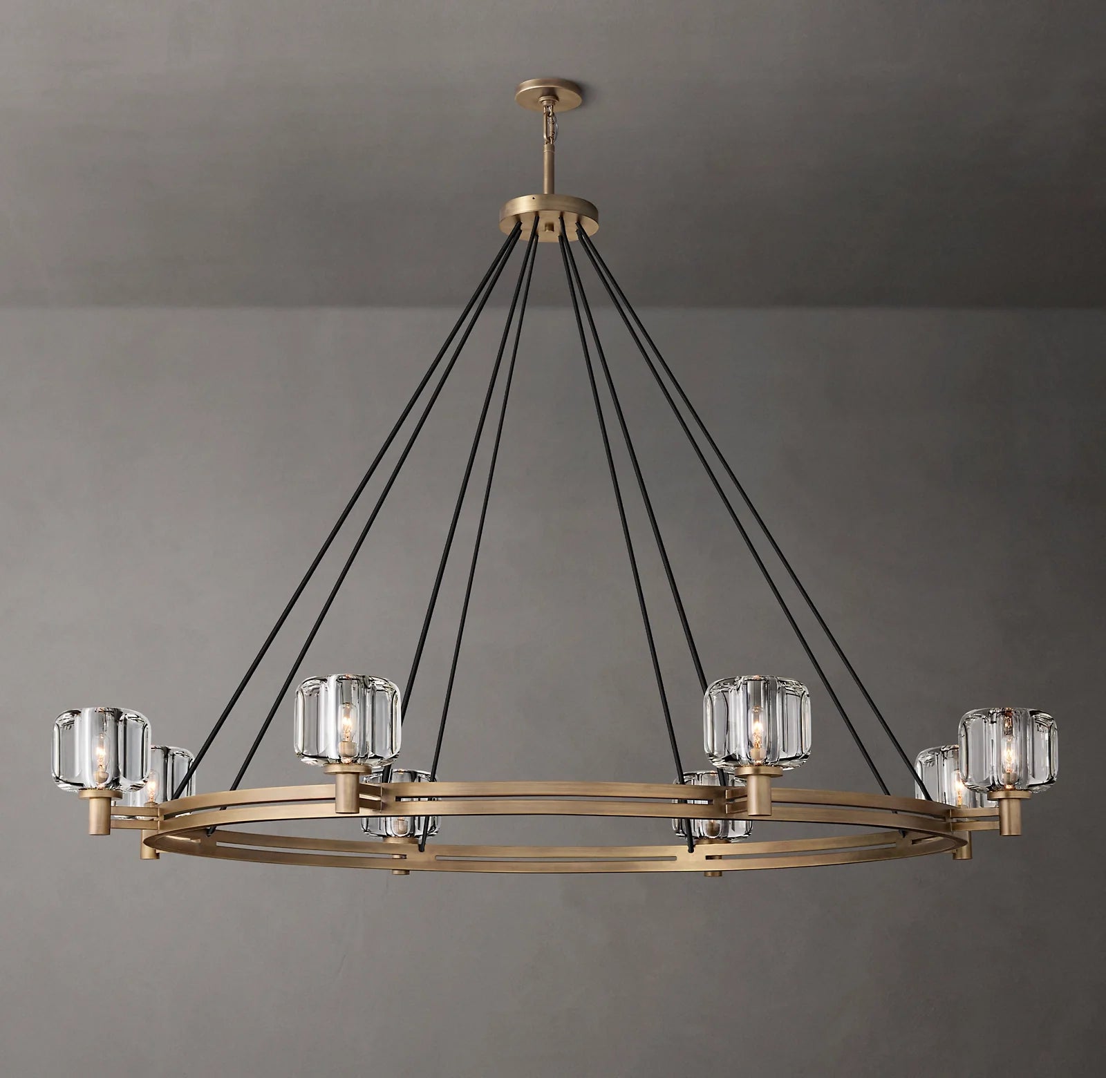 Crystal Round Candle Chandelier - Demaret