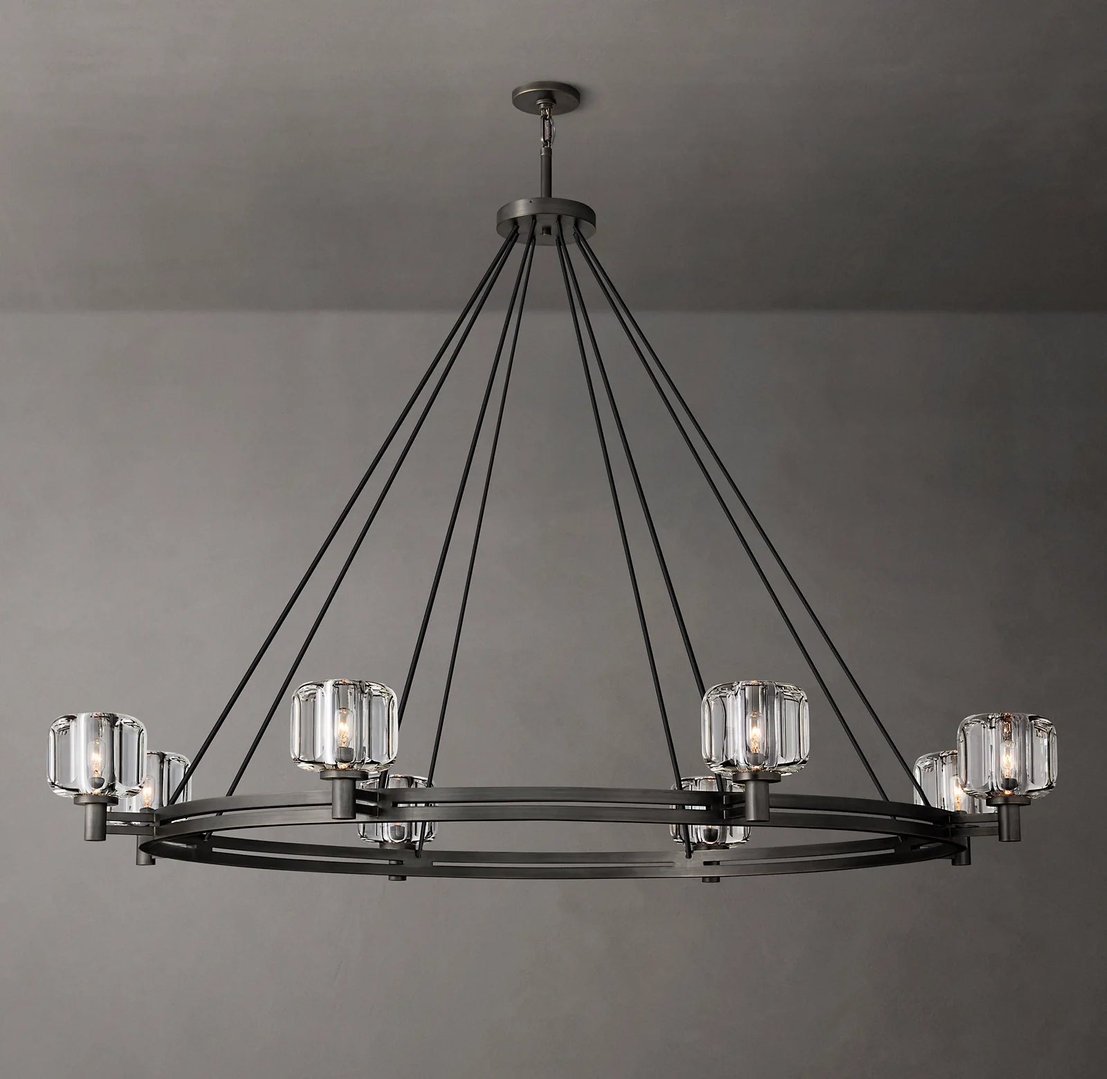 Crystal Round Candle Chandelier - Demaret