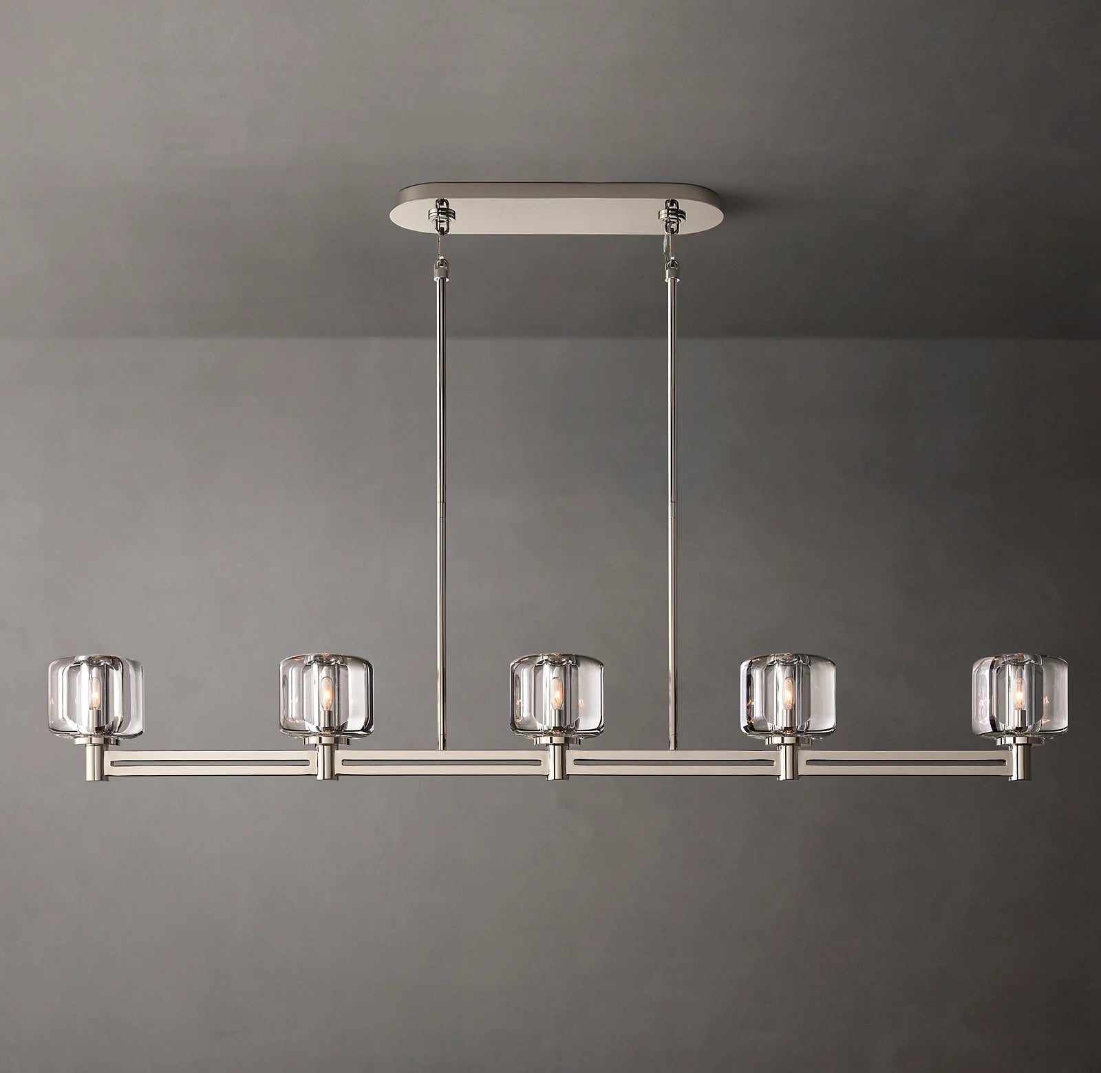 Crystal Linear Candle Chandelier - Demaret