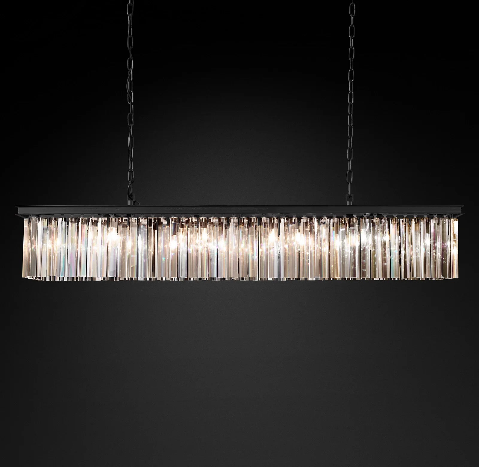 Crystal Prism Rectangular Chandelier - Rhys
