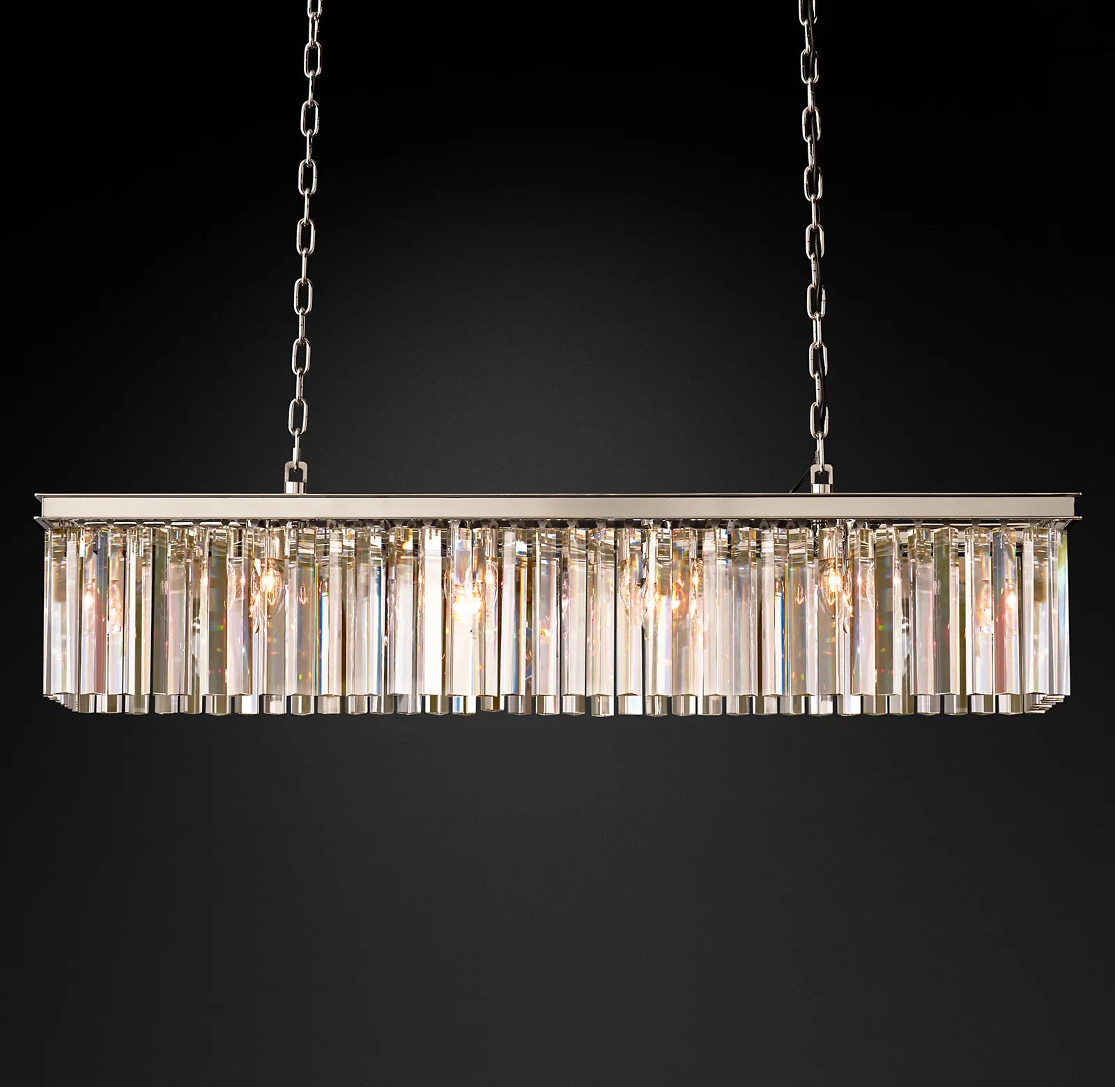 Crystal Prism Rectangular Chandelier - Rhys