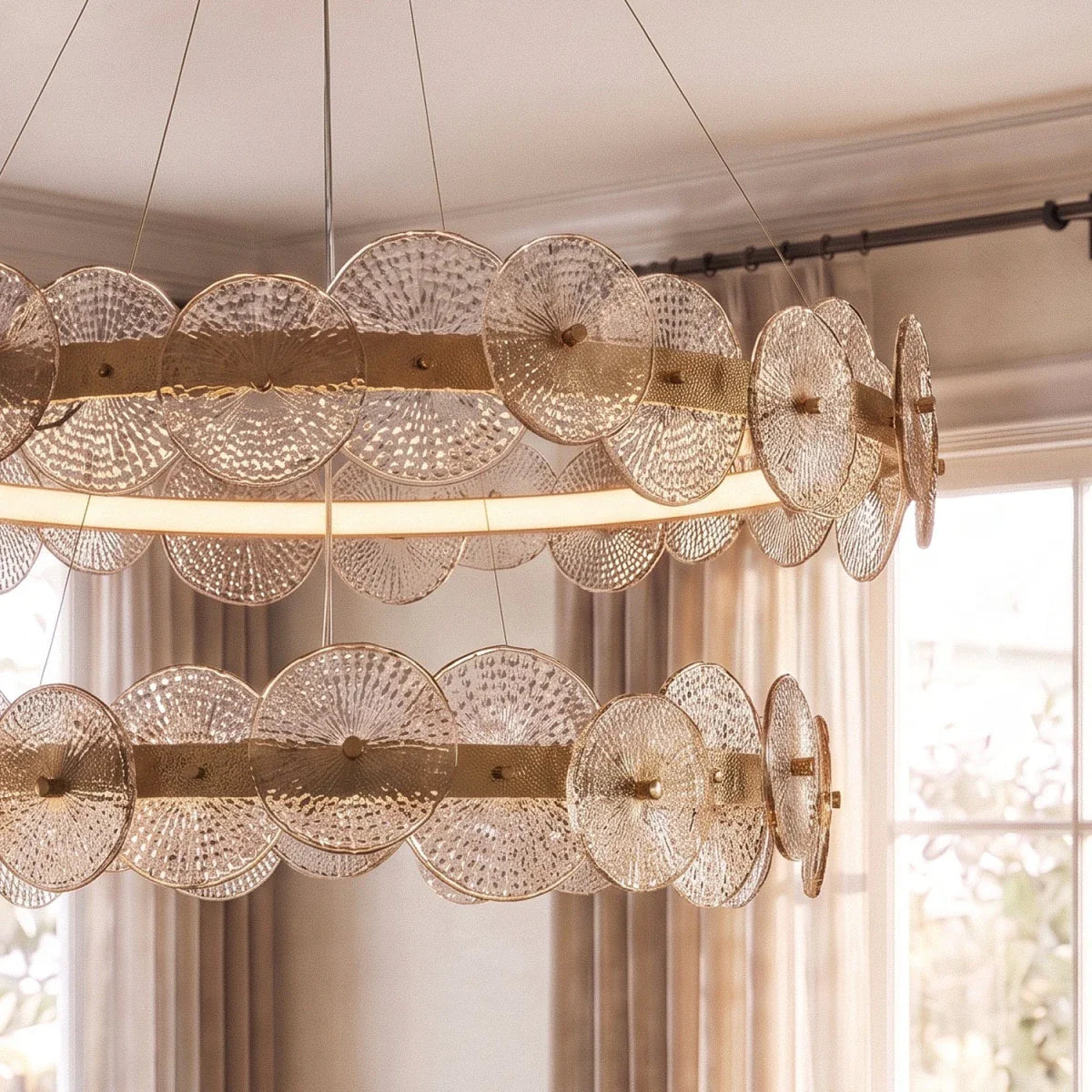 Halo Glass Chandelier