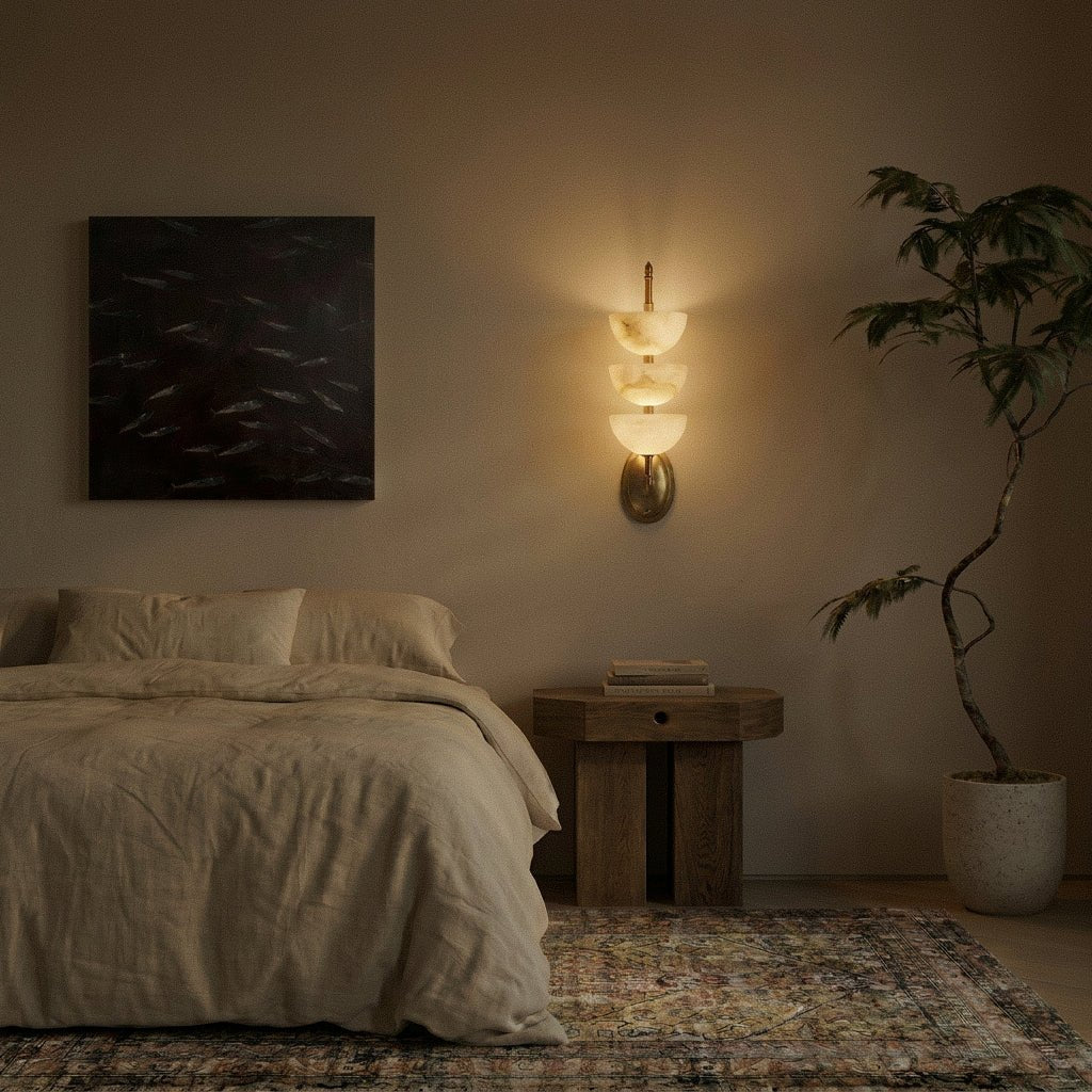 Aurelia Marble Tier Wall Lamp