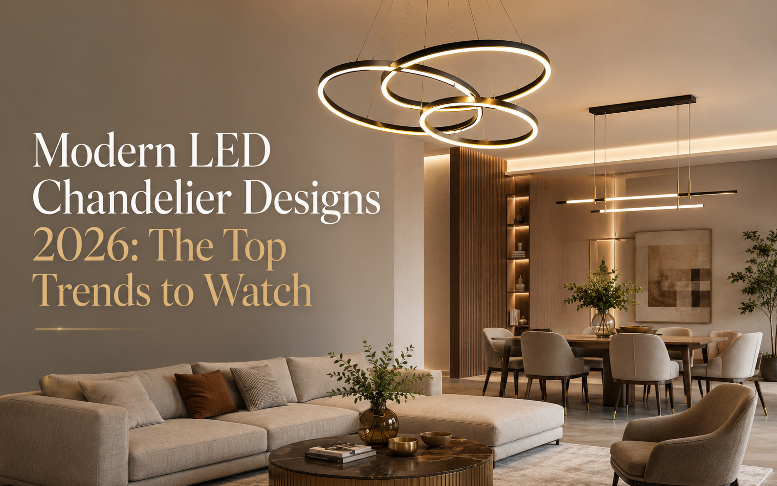 Modern LED Chandelier Designs 2026: The Top Trends to Watch