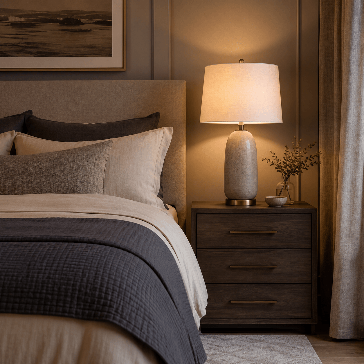 Table Lamp Size Guide: How Tall Should a Lamp Be on a Nightstand or Console?