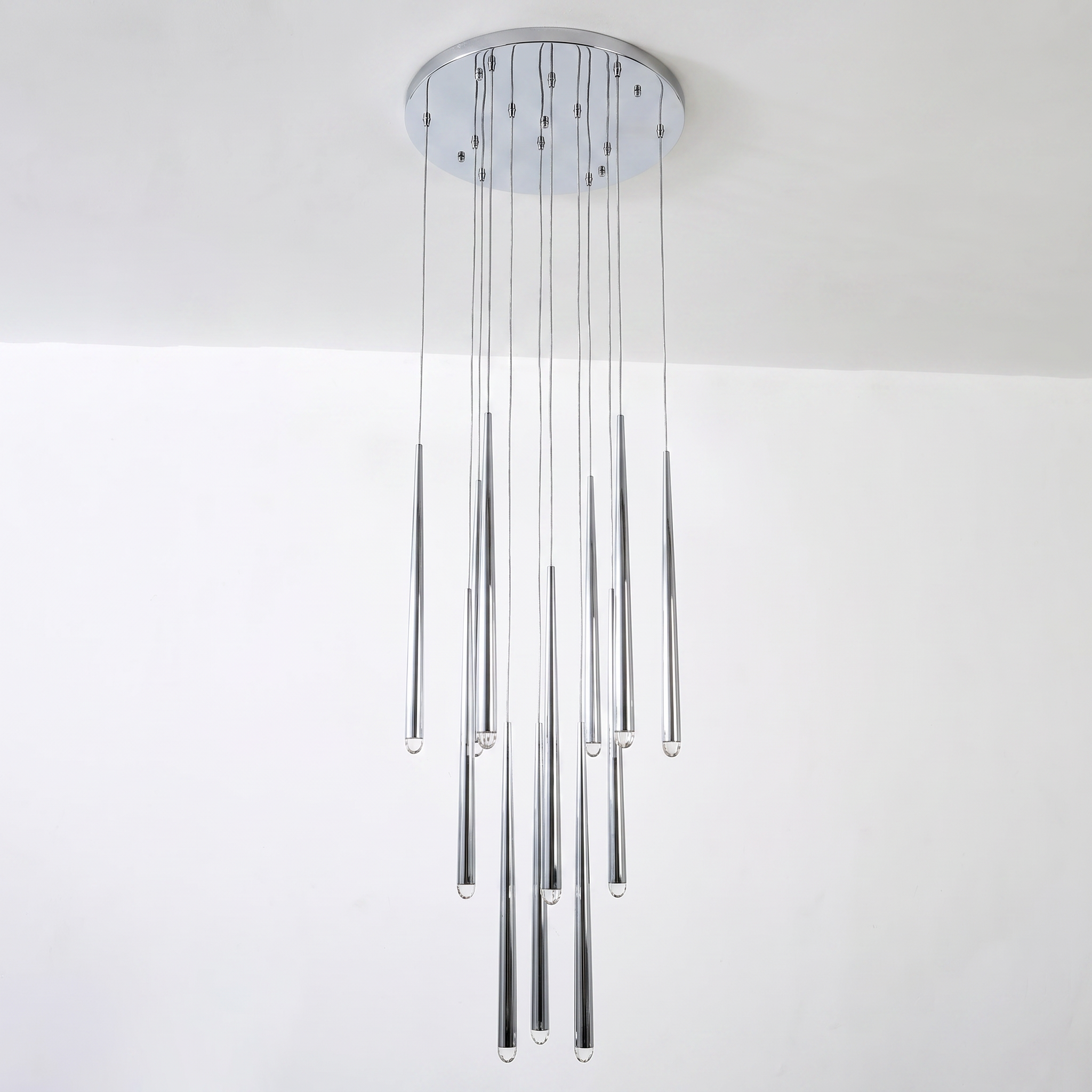Pin Cascading Round Chandelier - Aquitaine