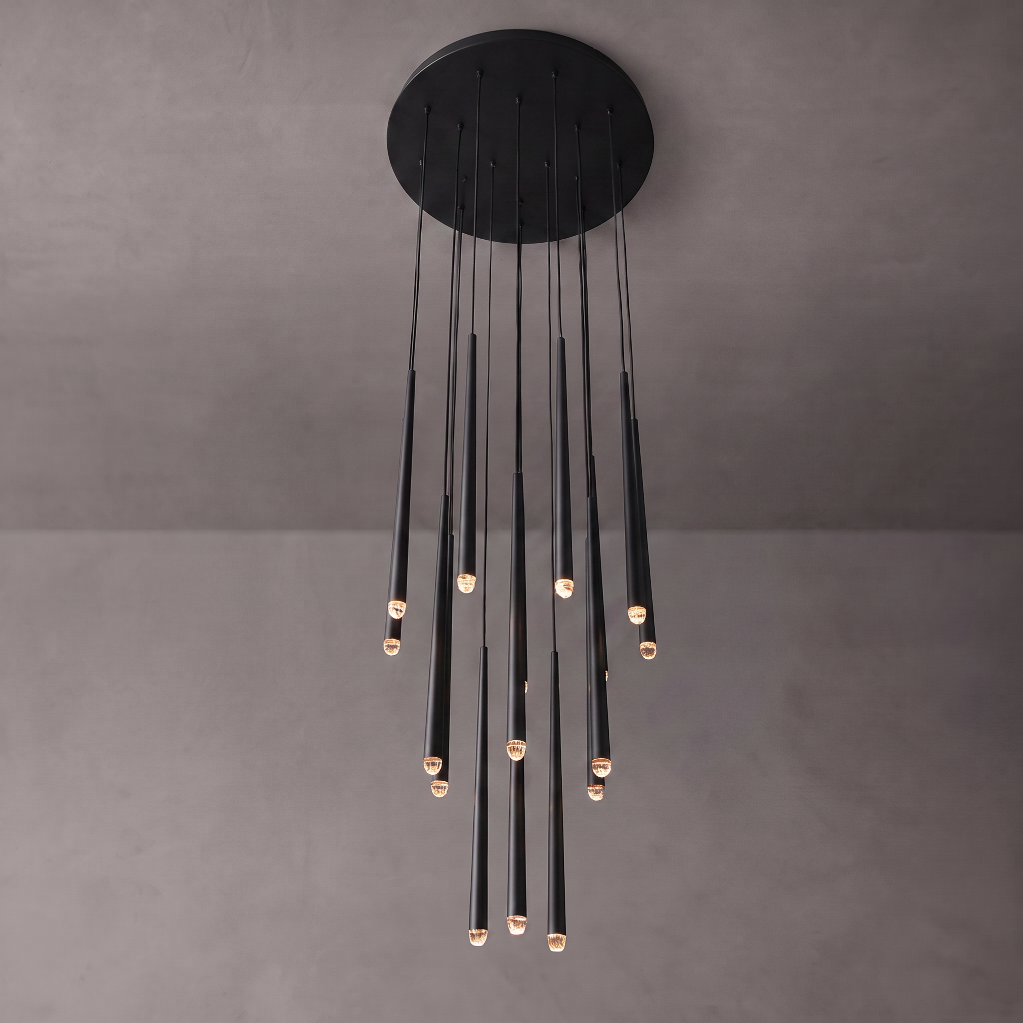 Pin Cascading Round Chandelier - Aquitaine